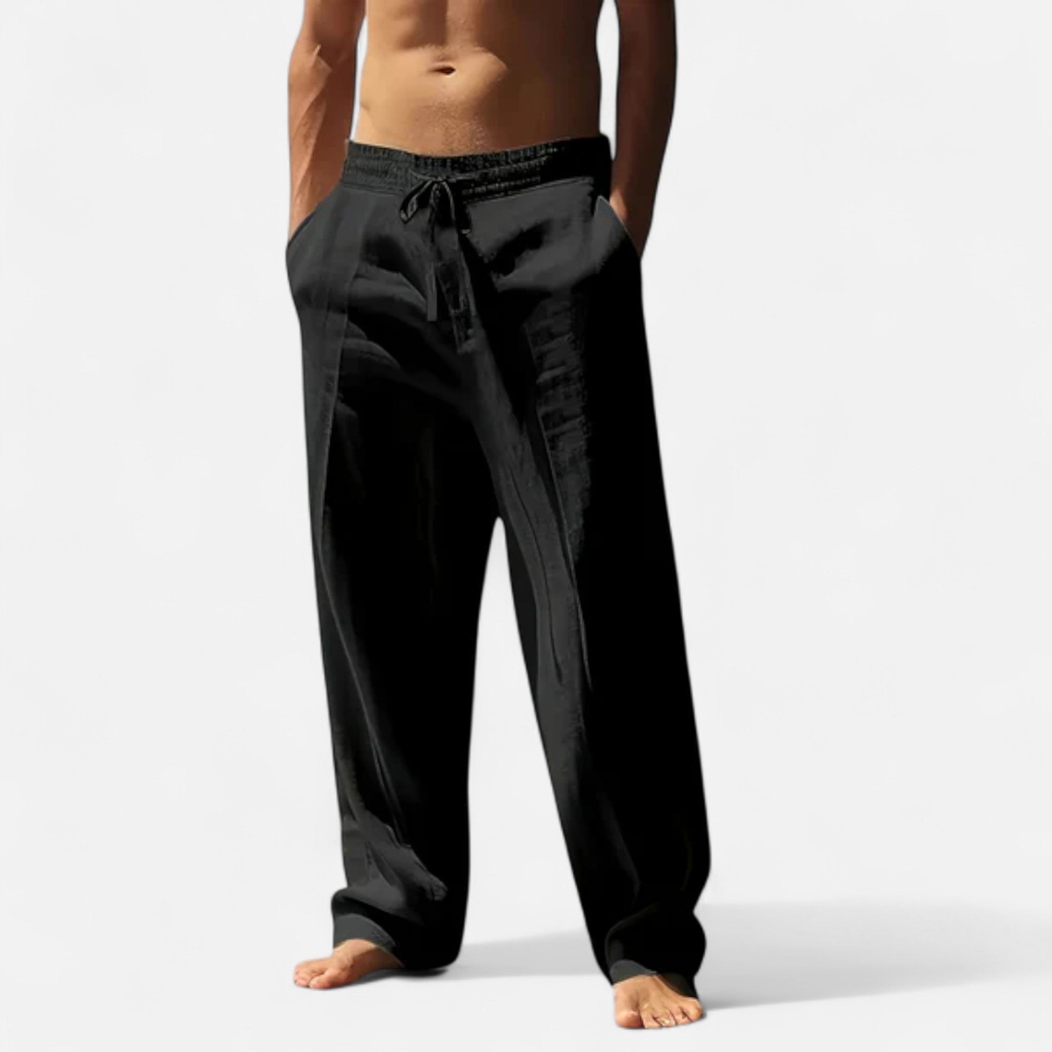 Veroux Mode | Men’s Relaxed Linen Trousers