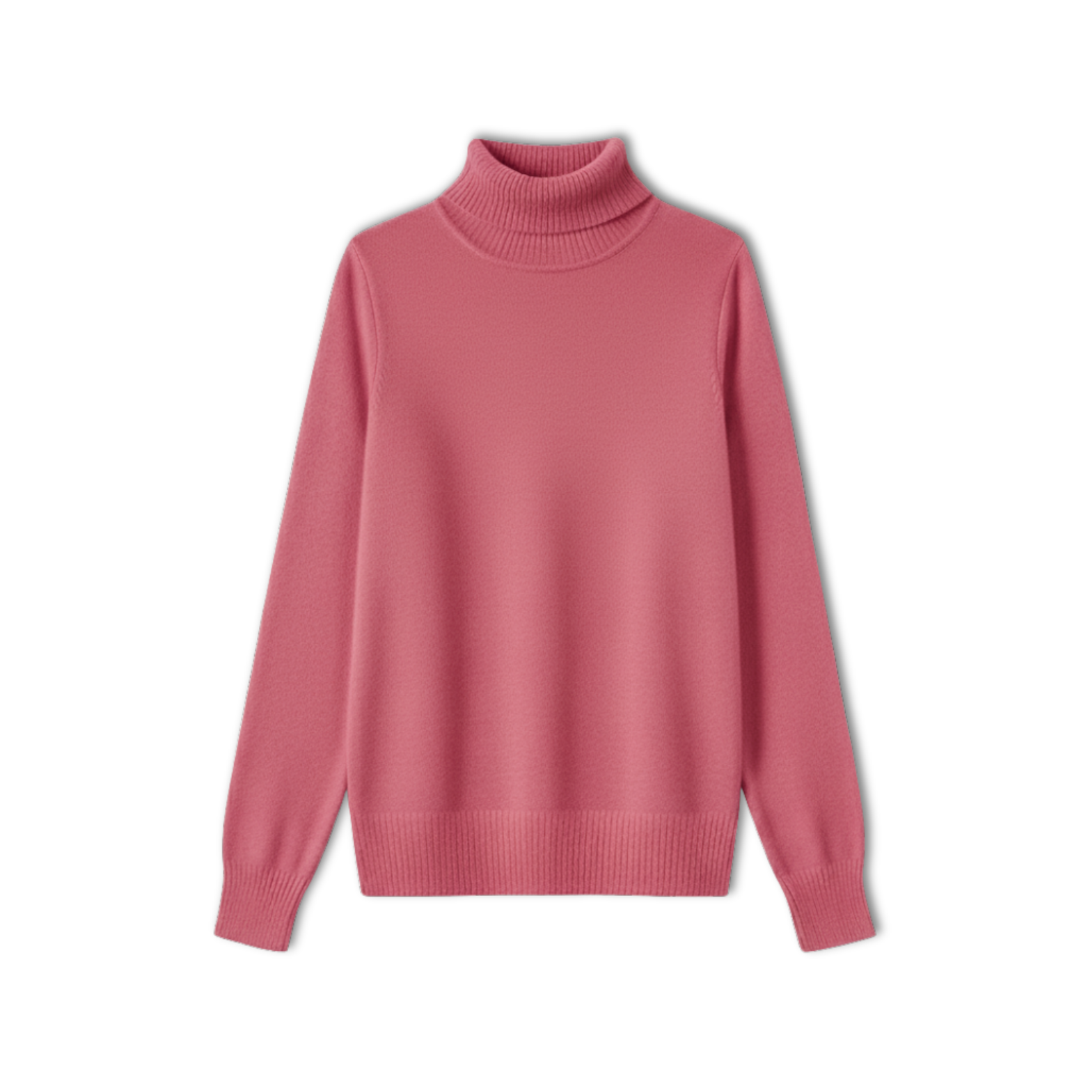 Merino Wool Cashmere Turtleneck Sweater Women Pullover
