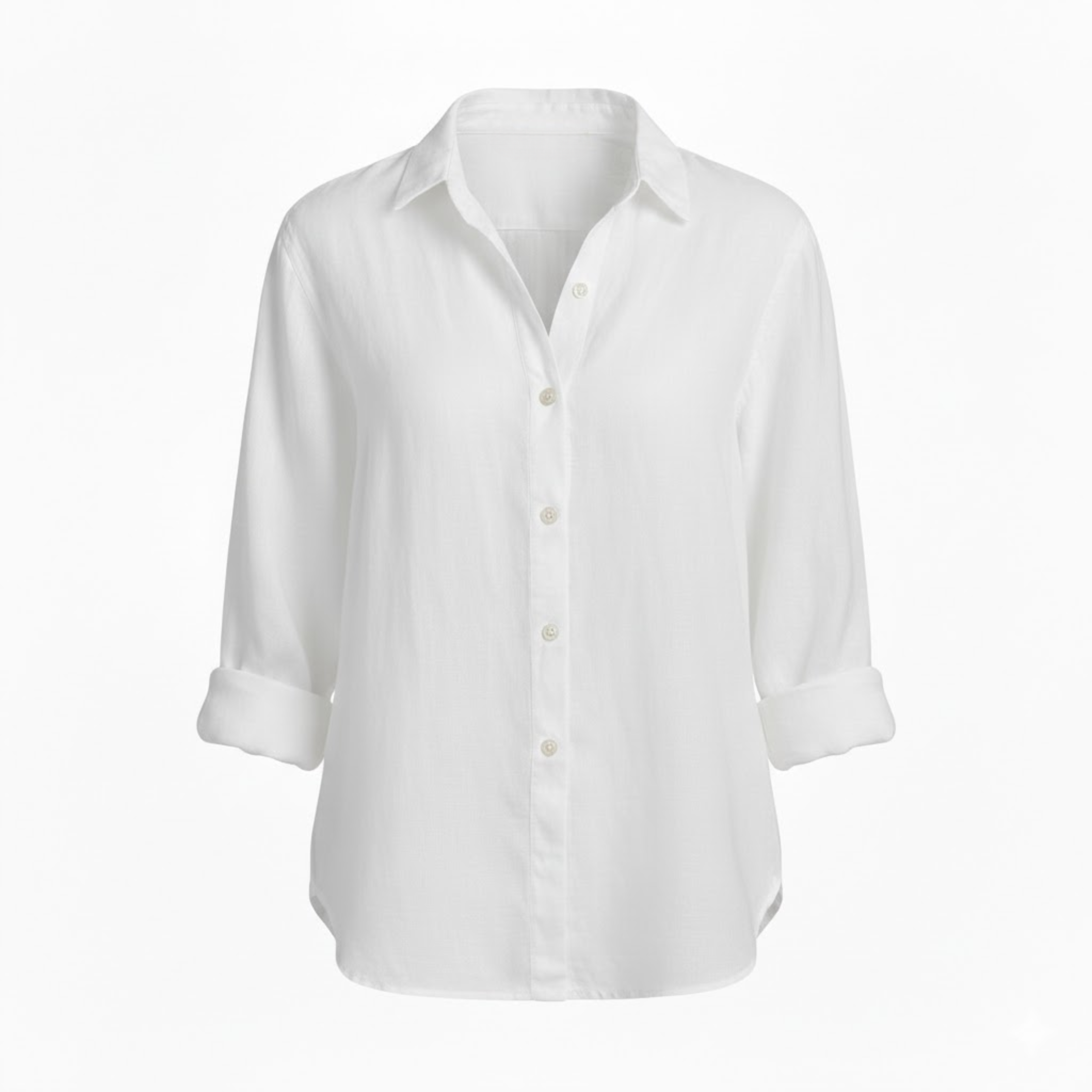 Women's Cotton Linen T-Shirt Half Sleeve Turn-Down Collar Loose Fit Casual Tee Top