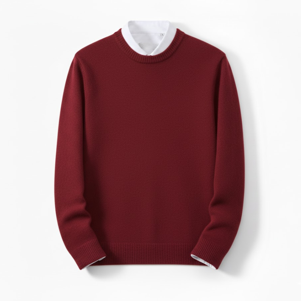 Cashmere Sweater O-neck Pullovers Men's Loose Oversized Knitted Bottom Shirt