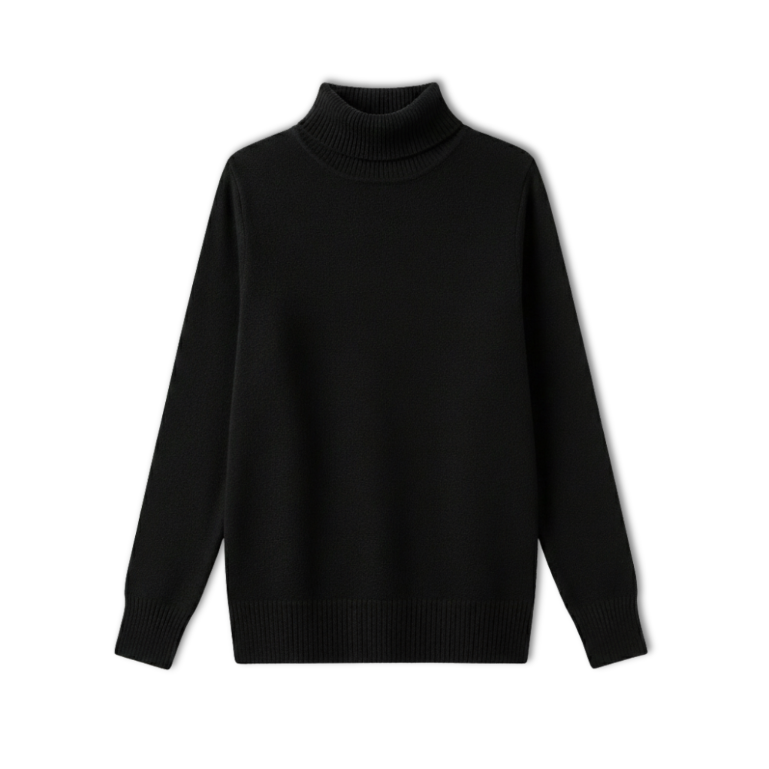 Merino Wool Cashmere Turtleneck Sweater Women Pullover
