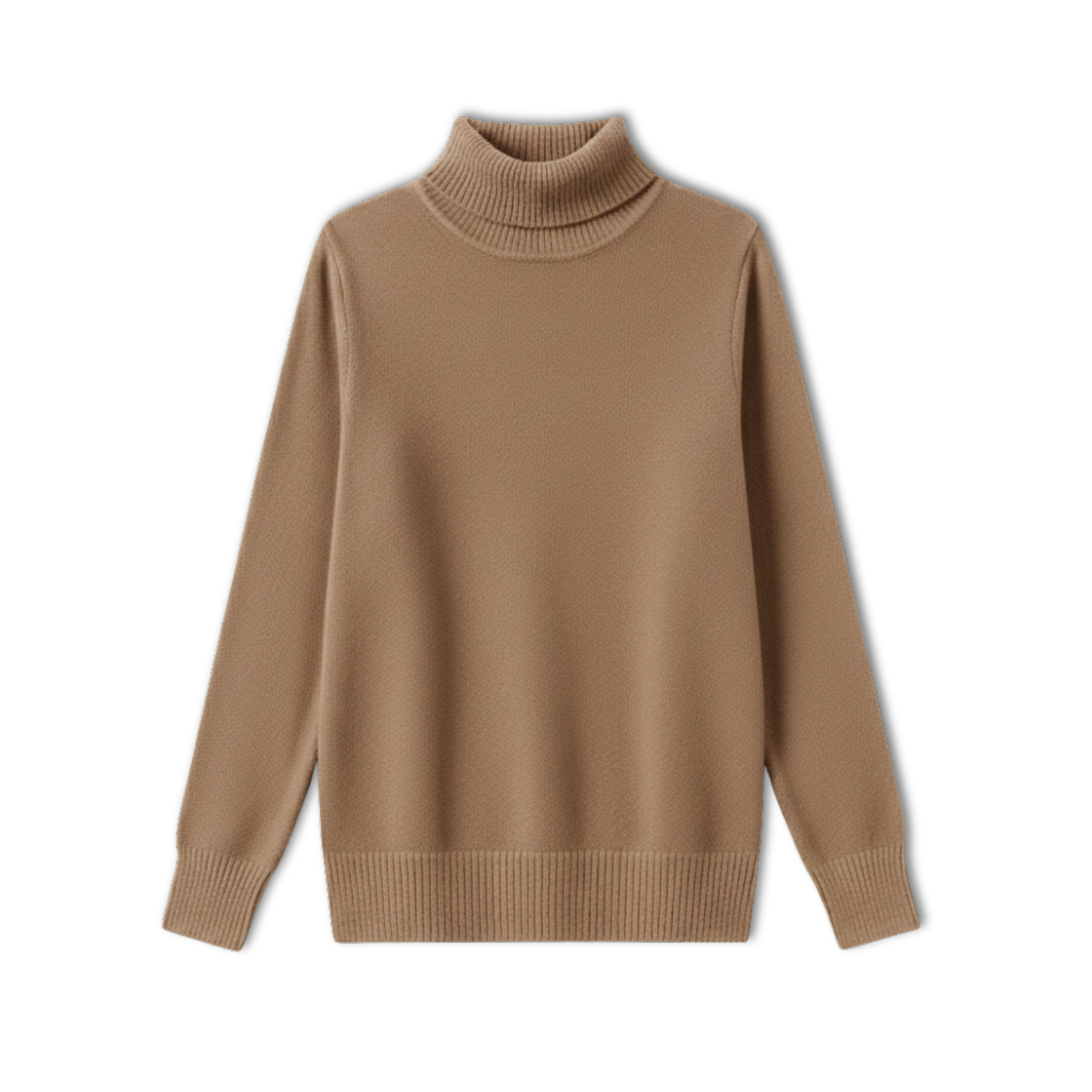 Merino Wool Cashmere Turtleneck Sweater Women Pullover