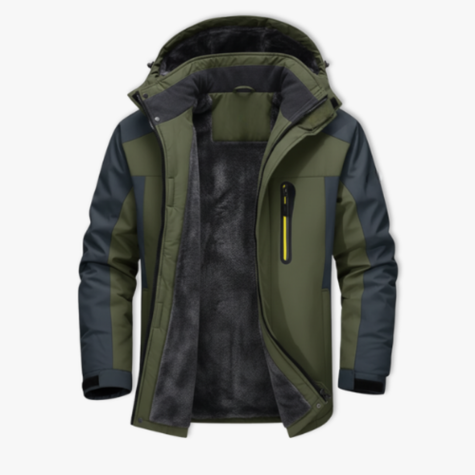 Men's Winter Fleece Lined Waterproof Parka