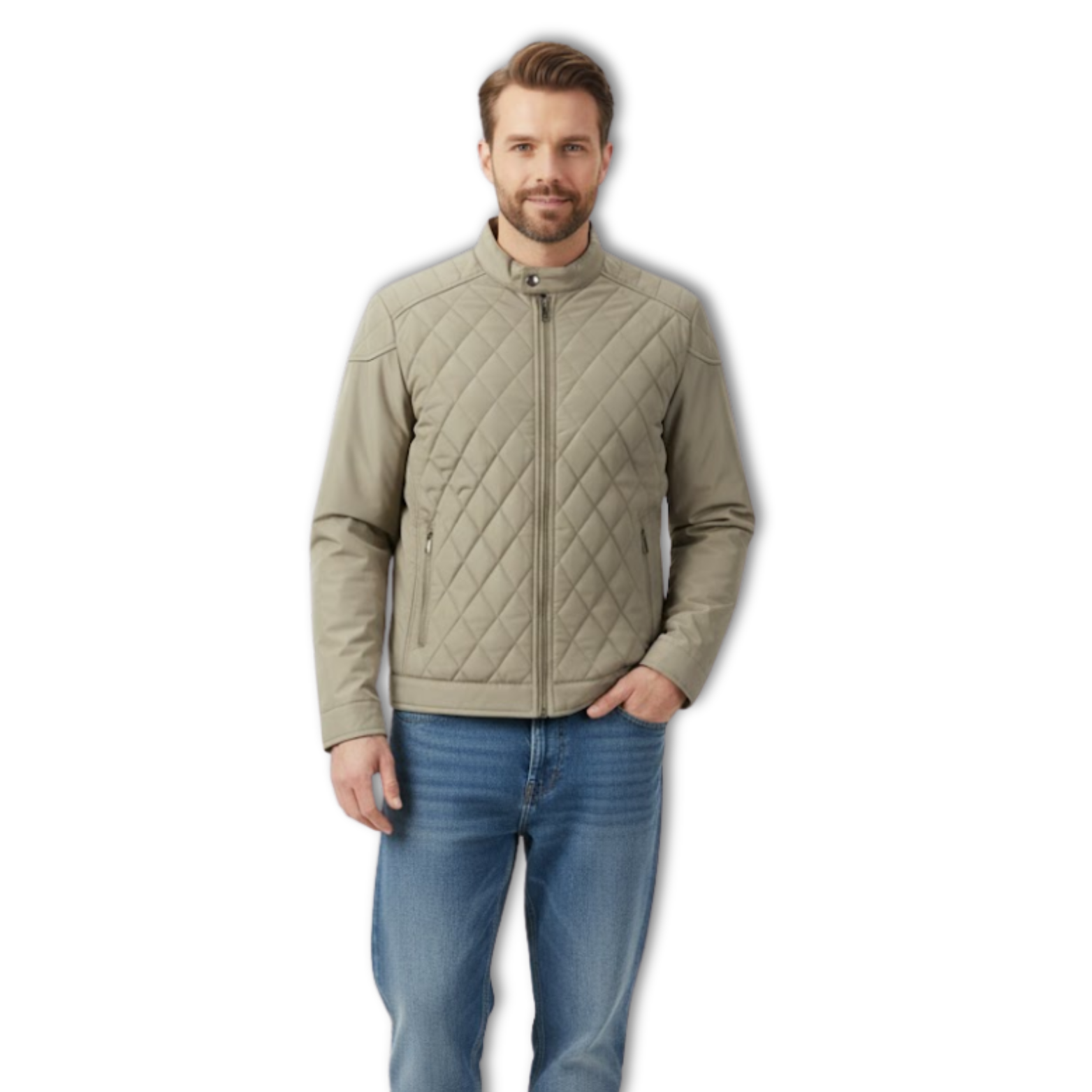 Men's Retro Slim Fit Cotton-Padded Bomber