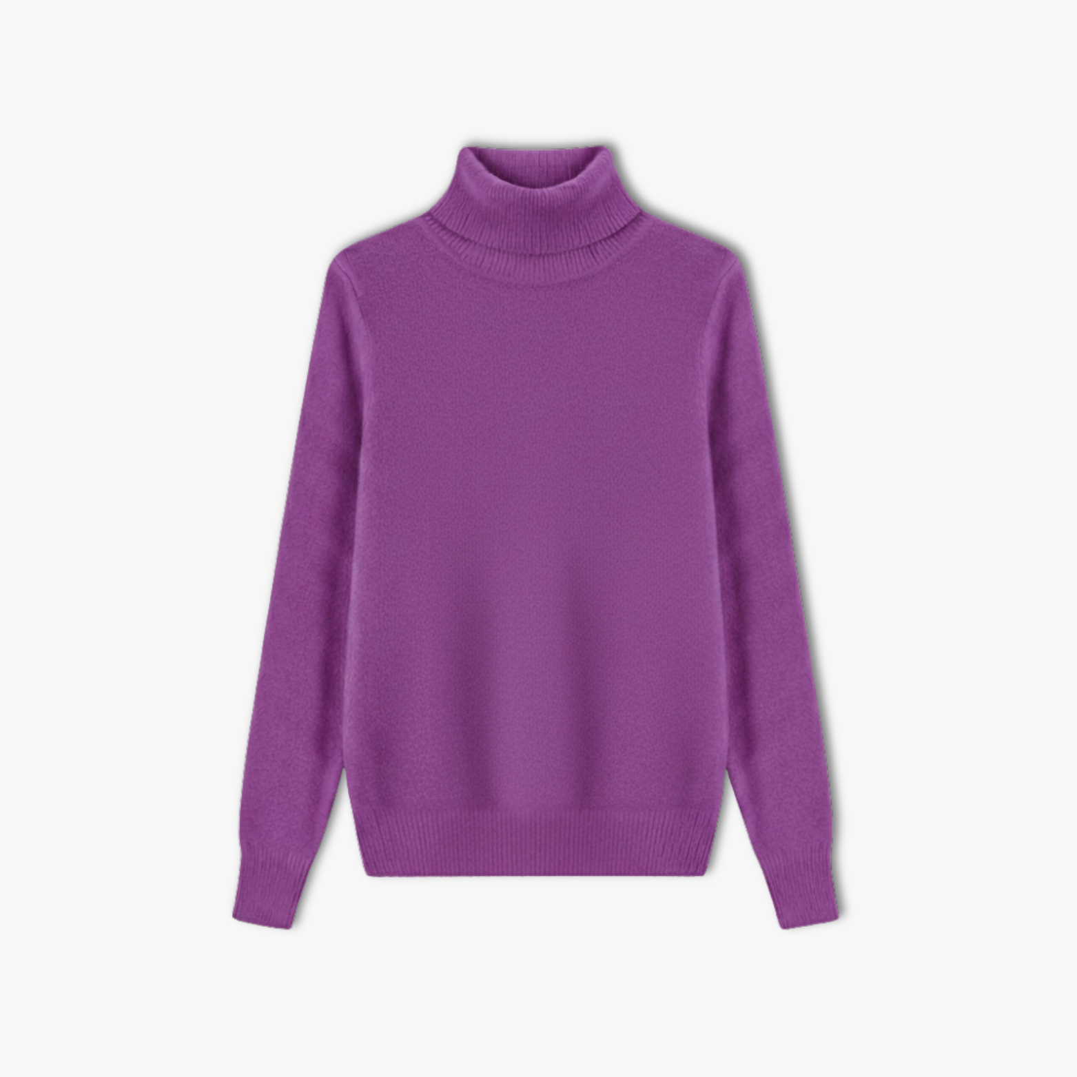 Merino Wool Cashmere Turtleneck Sweater Women Pullover