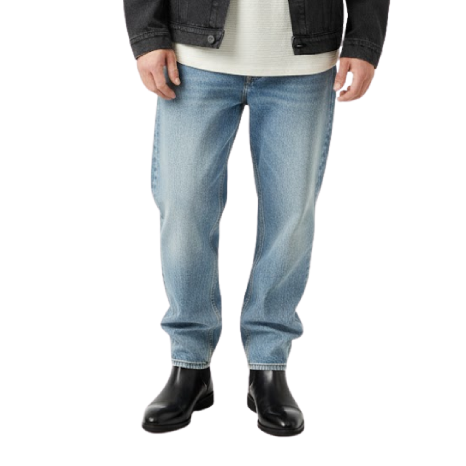 Men's Red Sole Pointed Toe Ankle Boots Leather Chelsea Boot