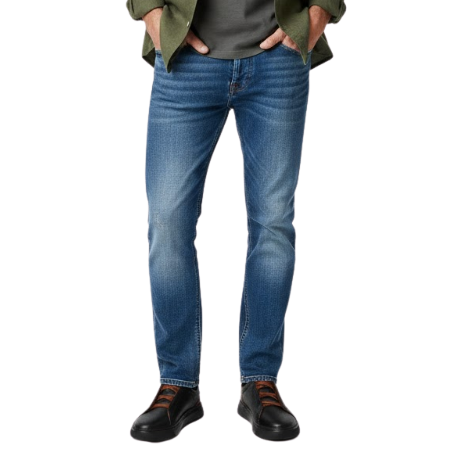 Men's Comfortable Leather Slip-On Sneaker