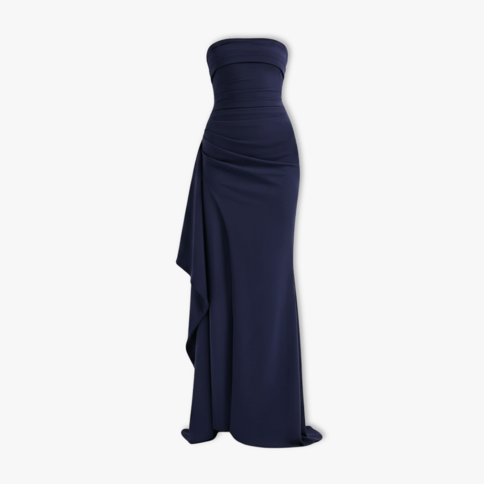 Women Summer Strapless Party Evening Dress High Slit Long Dress