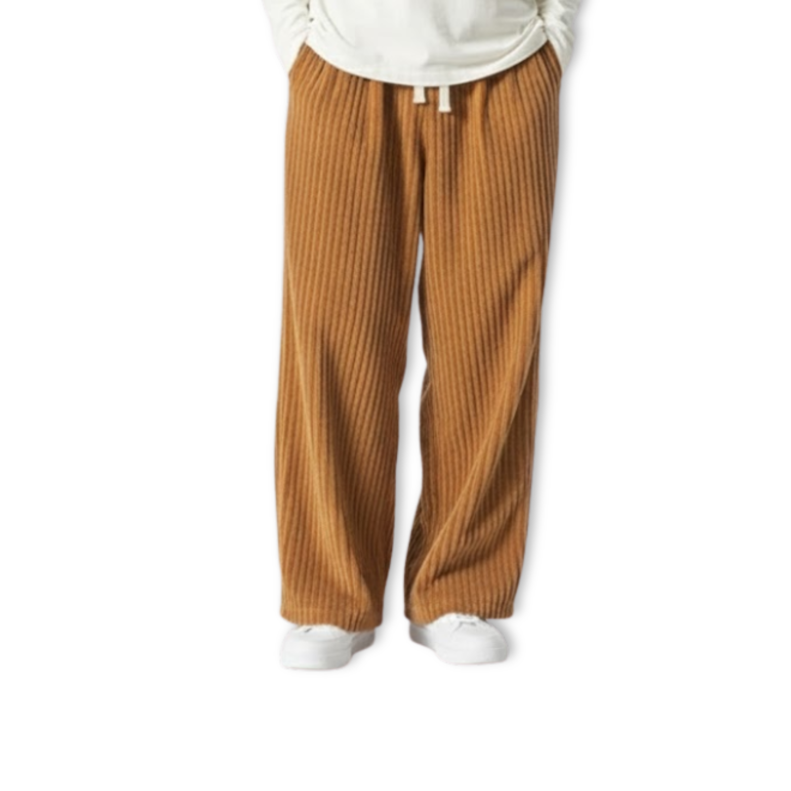 Men's Corduroy Wide Leg Drapey Harlan Casual Pants