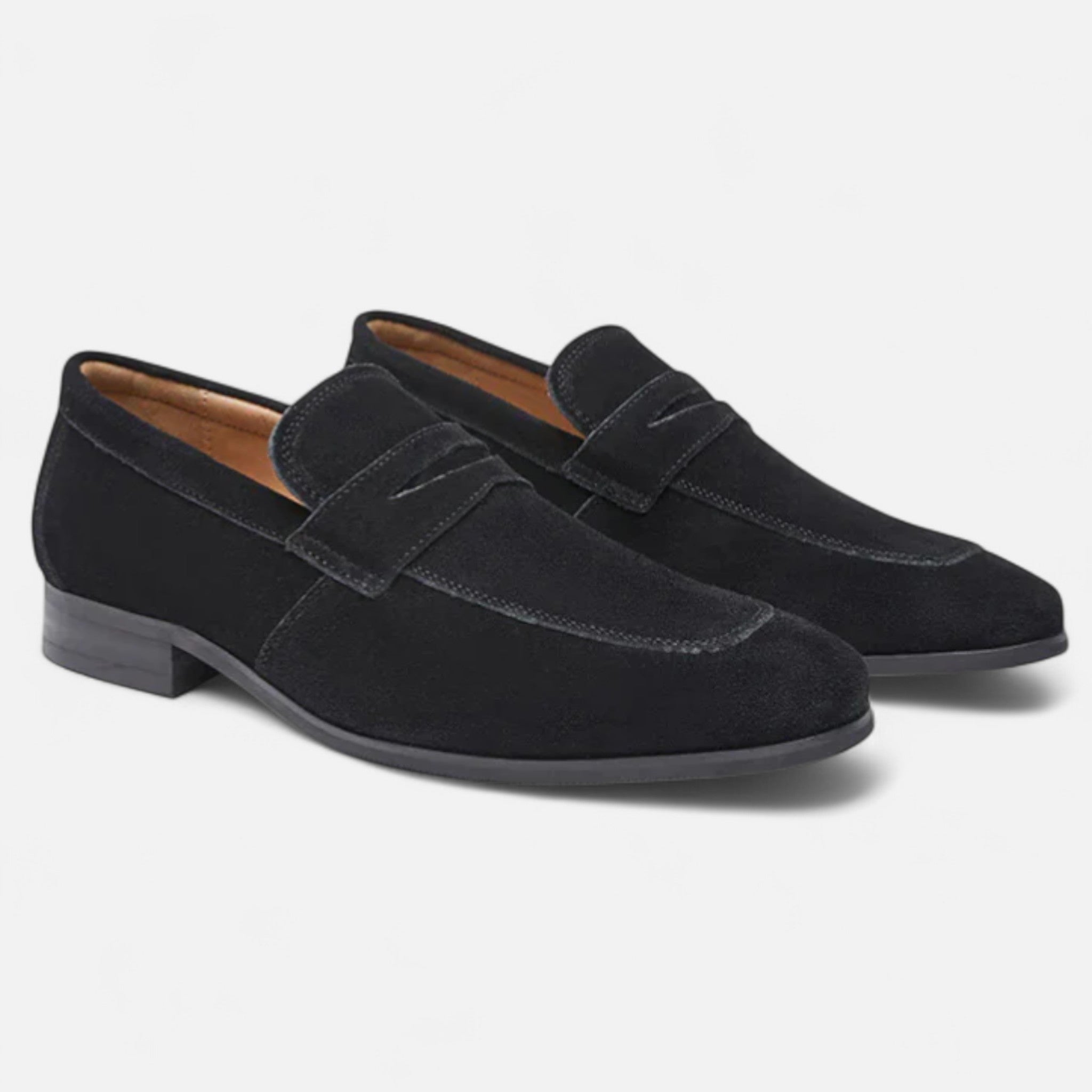 Veroux Mode | Men’s Suede Penny Loafers – Iconic Elegance, Timeless British Craft