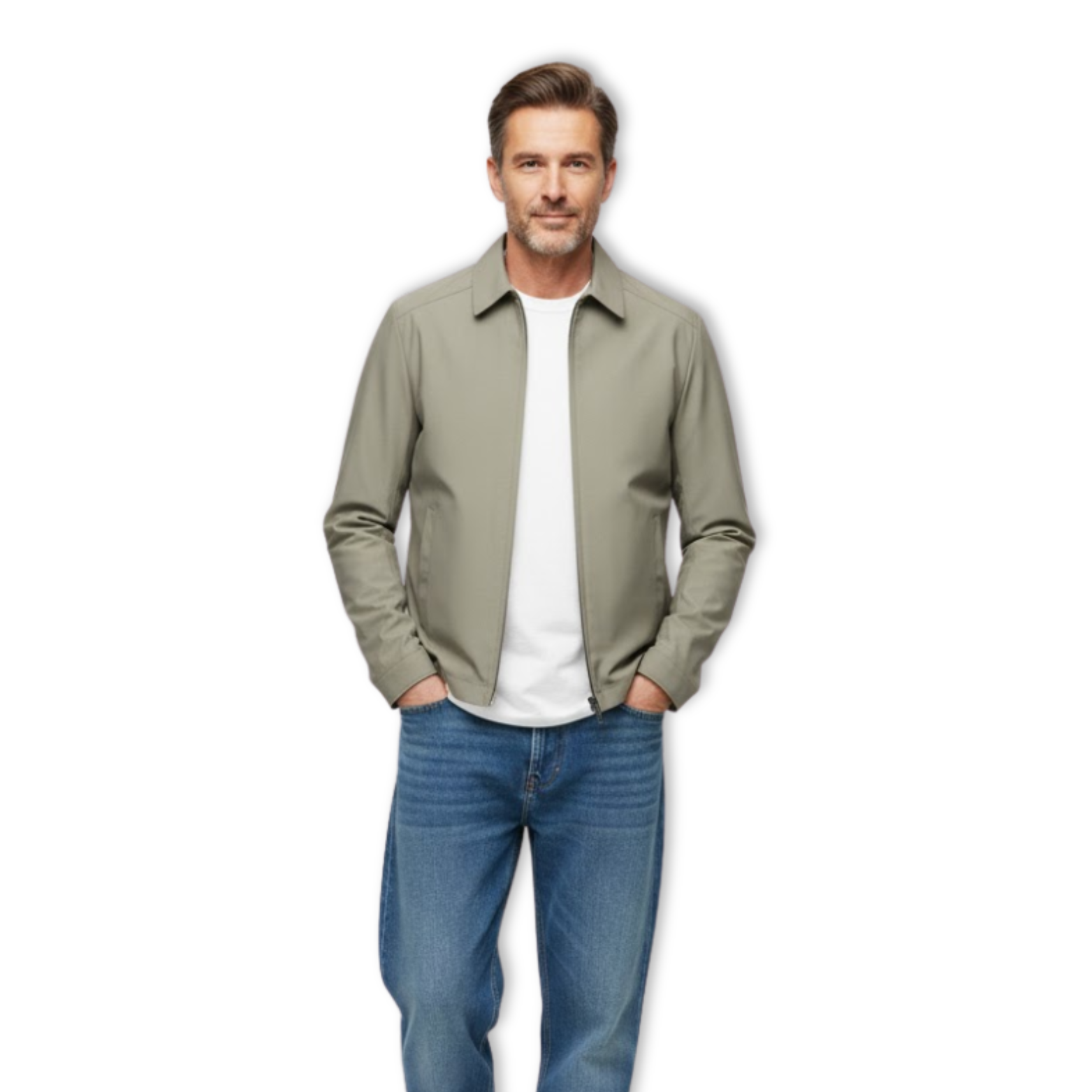 Autumn Men's Jacket Casual Lapel Coat Loose Breathable