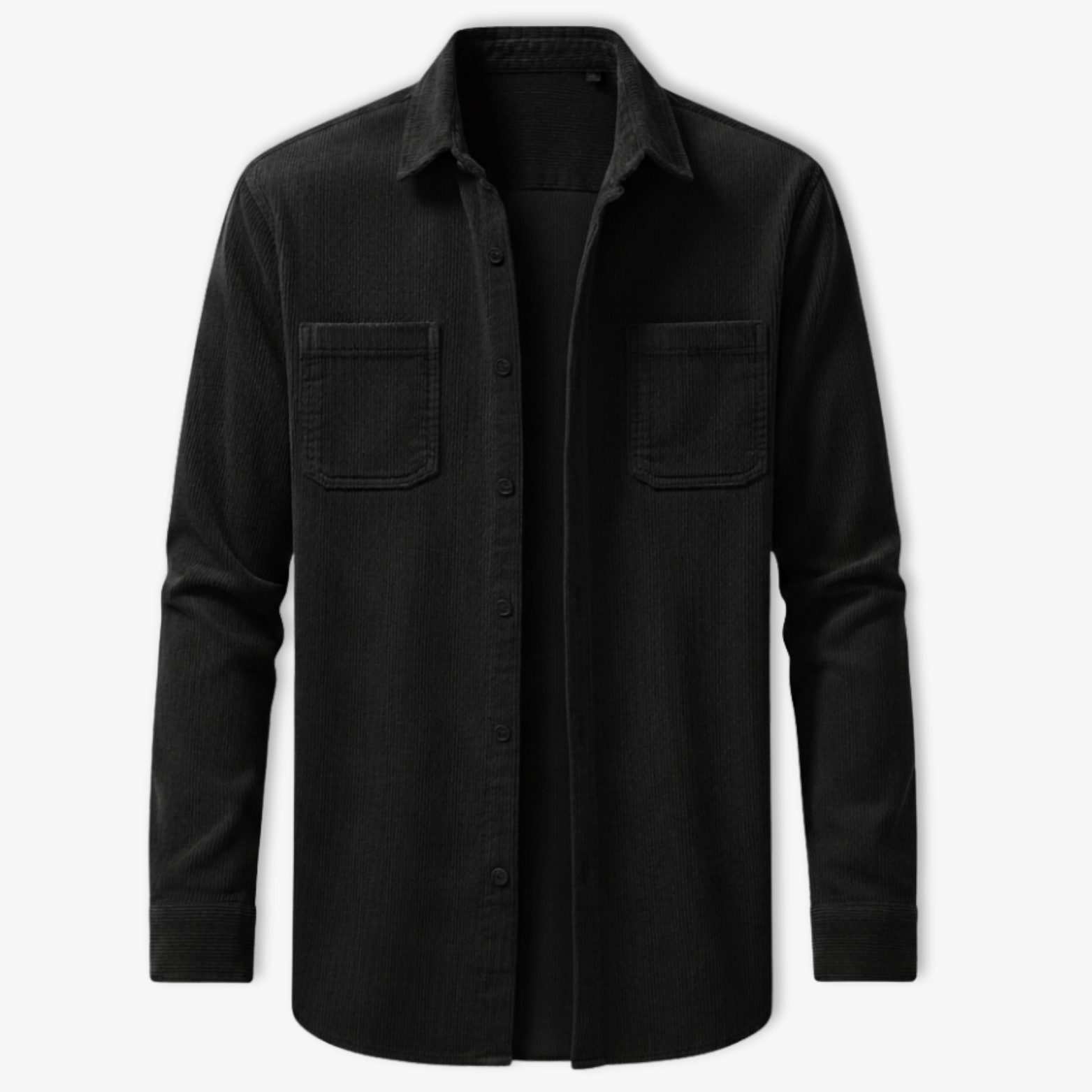 Men's Corduroy Shirt Jacket Long Sleeve Button Down Casual Loose Fit Shacket