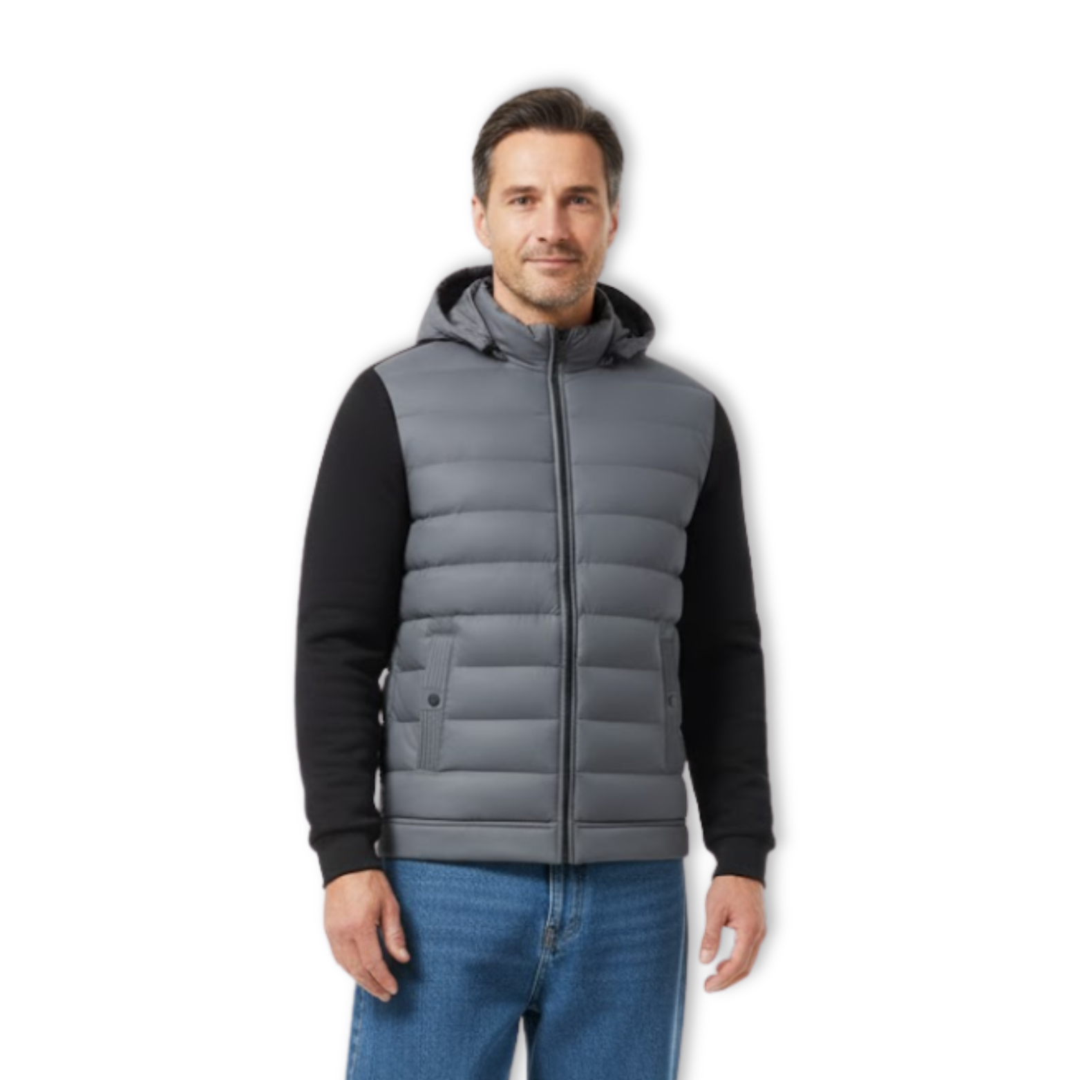 Men Lightweight Cotton Parkas Hooded Casual Versatile Short Jacket