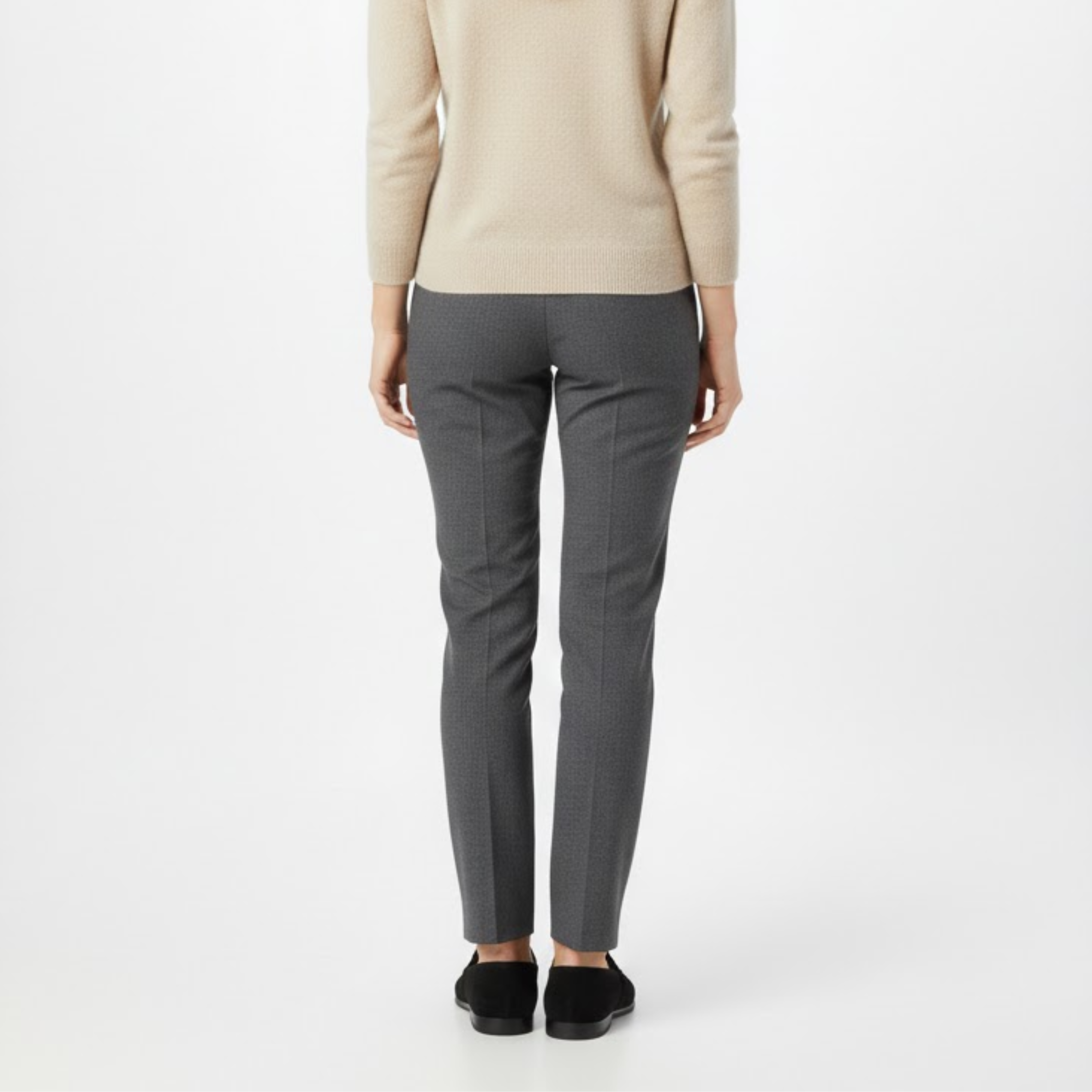 Women's Round Toe Slip-On Loafers with Flat Walking Sole and Comfort Footbed