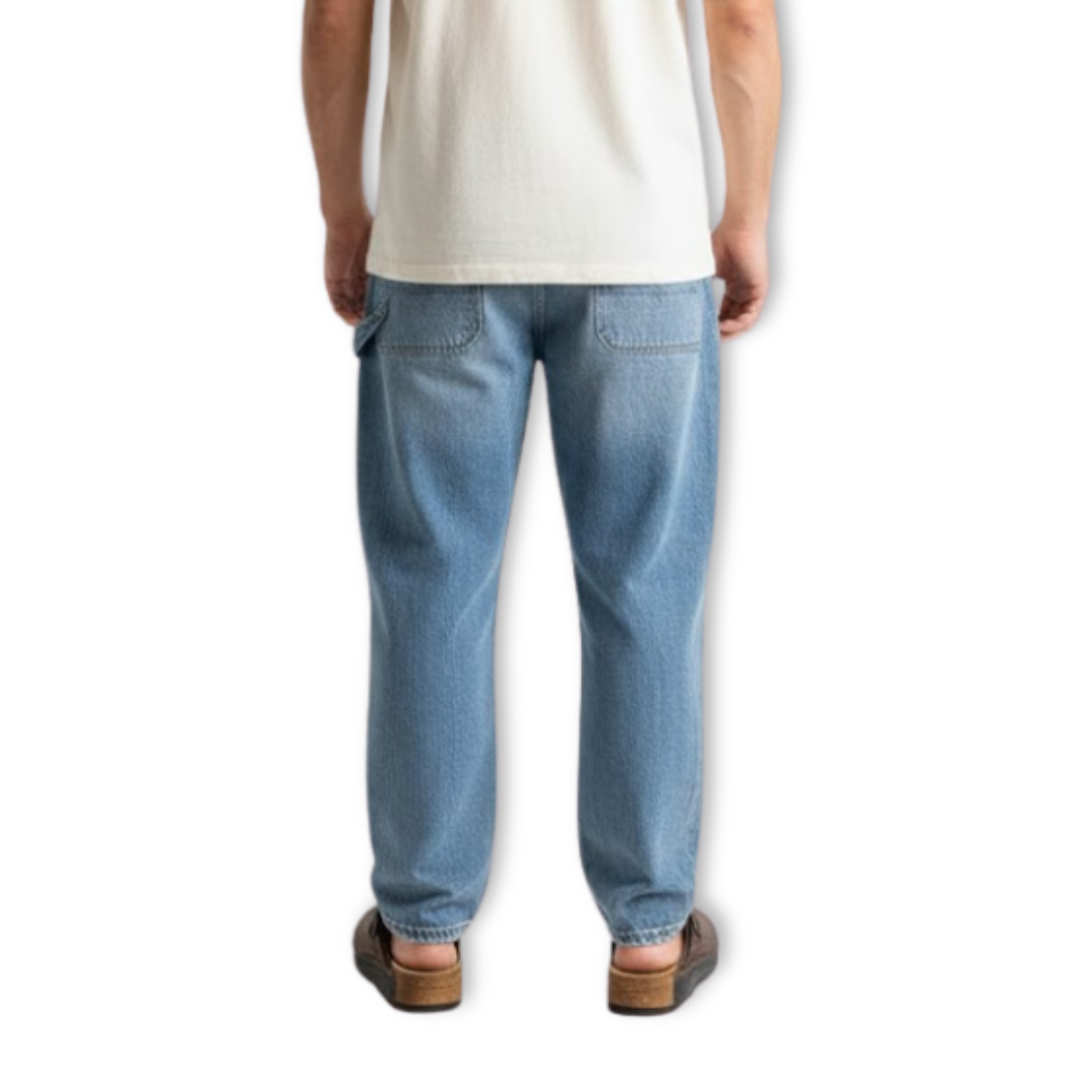 Men Retro Suede Slippers Adjustable Buckle Thick Bottom Mules Clogs