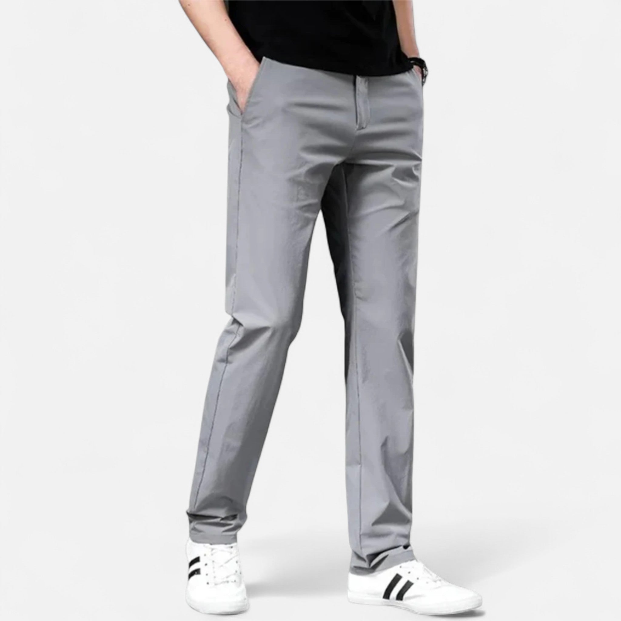 Veroux Mode | Men’s Tailored Chino Trousers – Everyday Elegance, Refined Versatility