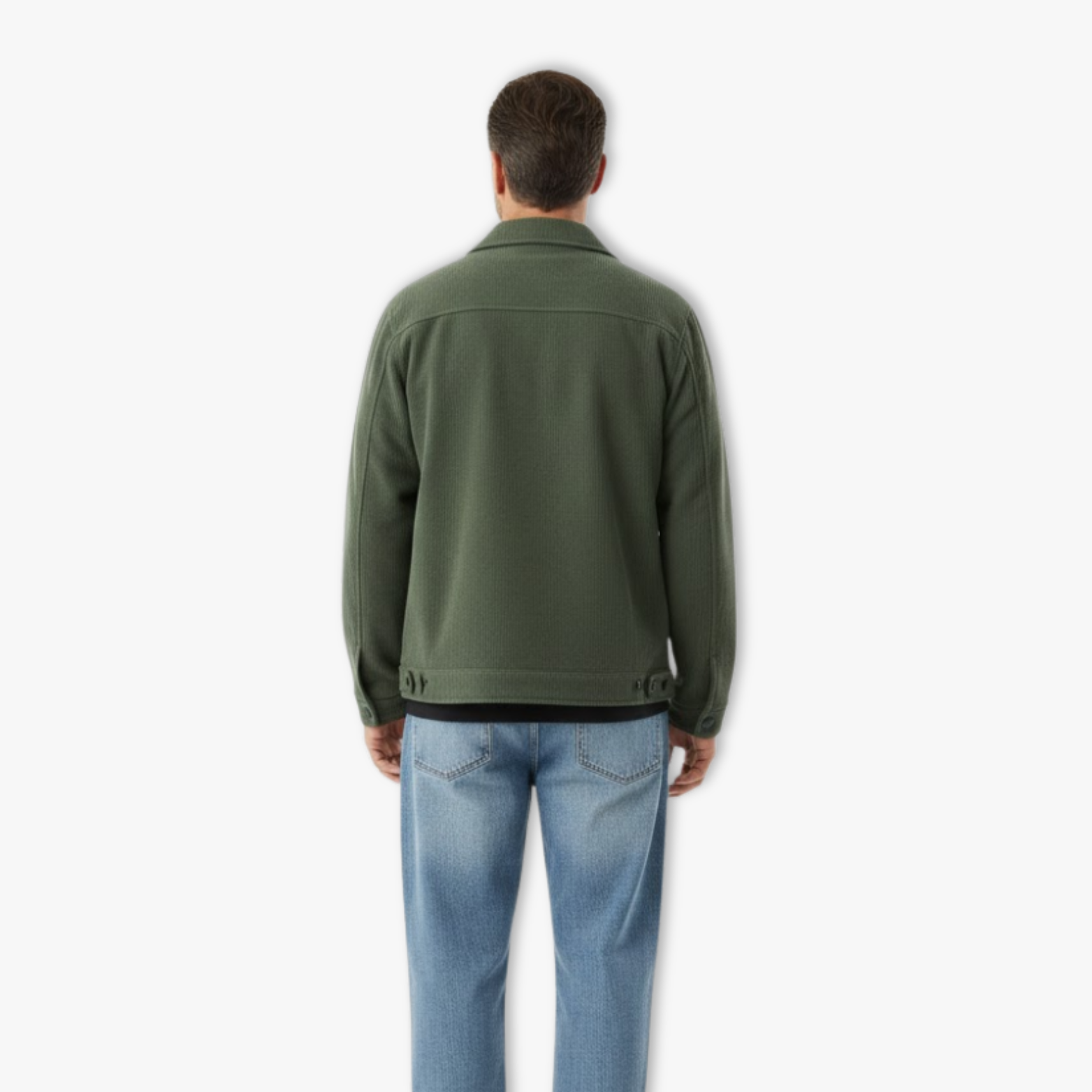 Men's Loose Fit Corduroy Collared Jacket