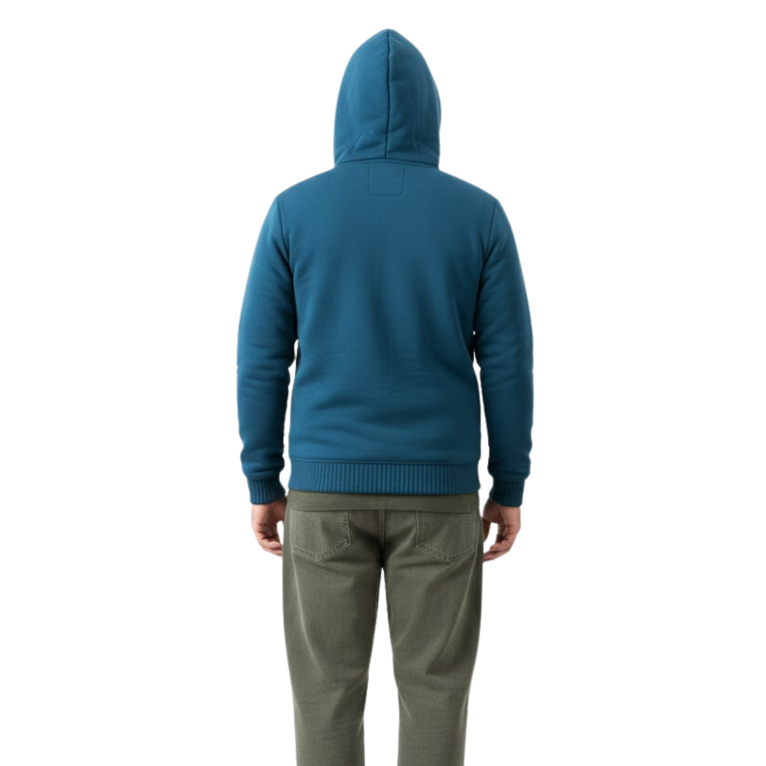 Men's Fleece Lined Zip Up Hoodie Thickened Oversized Hooded Sweatshirt Jacket