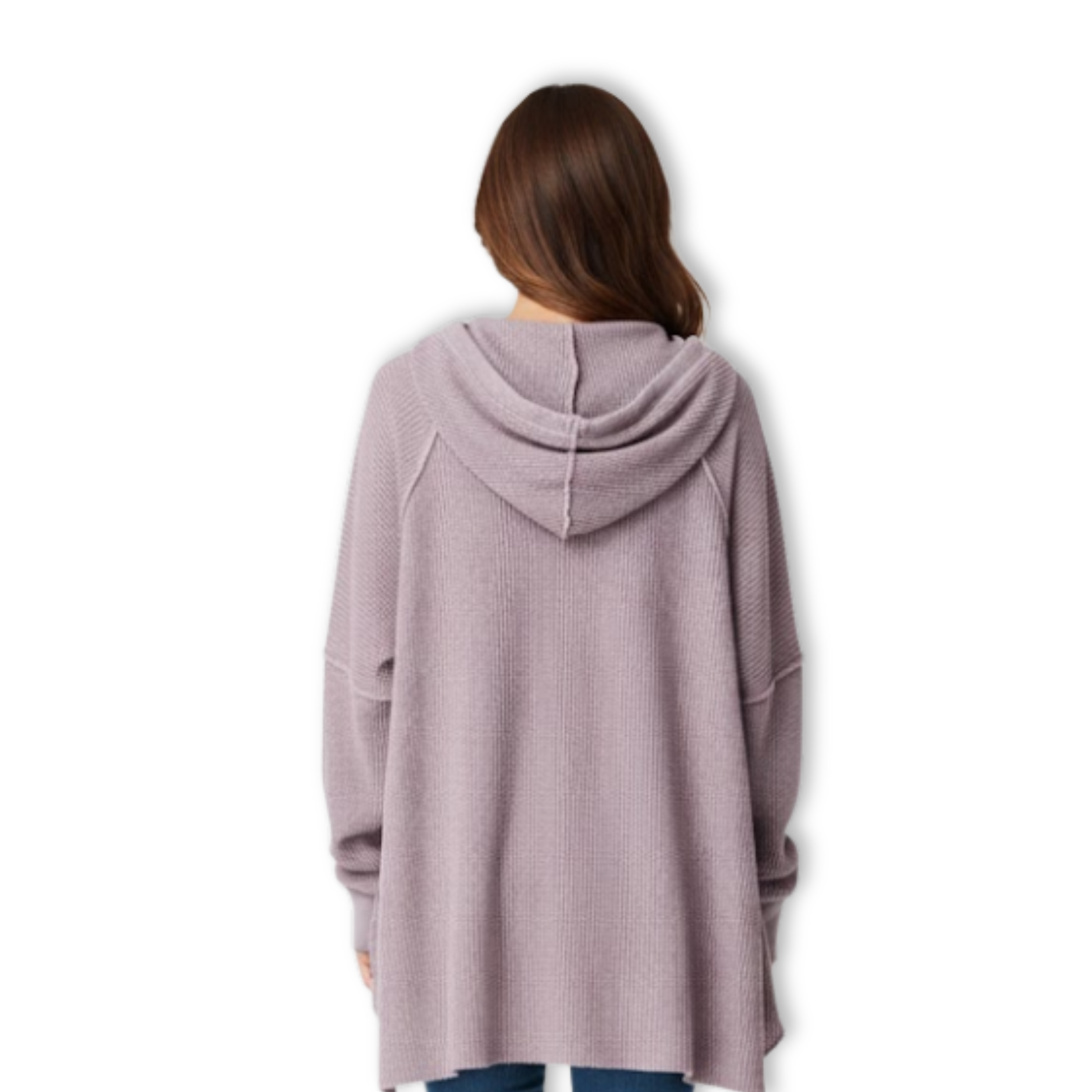 New Waffle Oversized Hoodies Women Long Sleeve Patchwork Jogger Sweatshirt