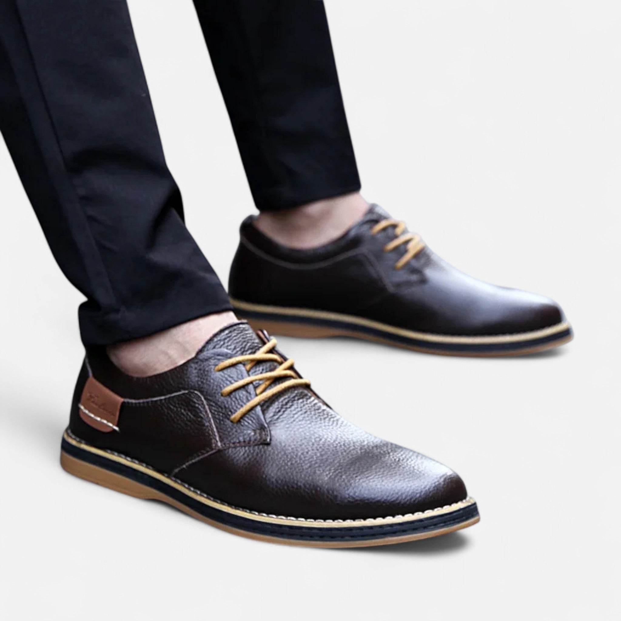 Veroux Mode | Men’s Classic Leather Oxfords