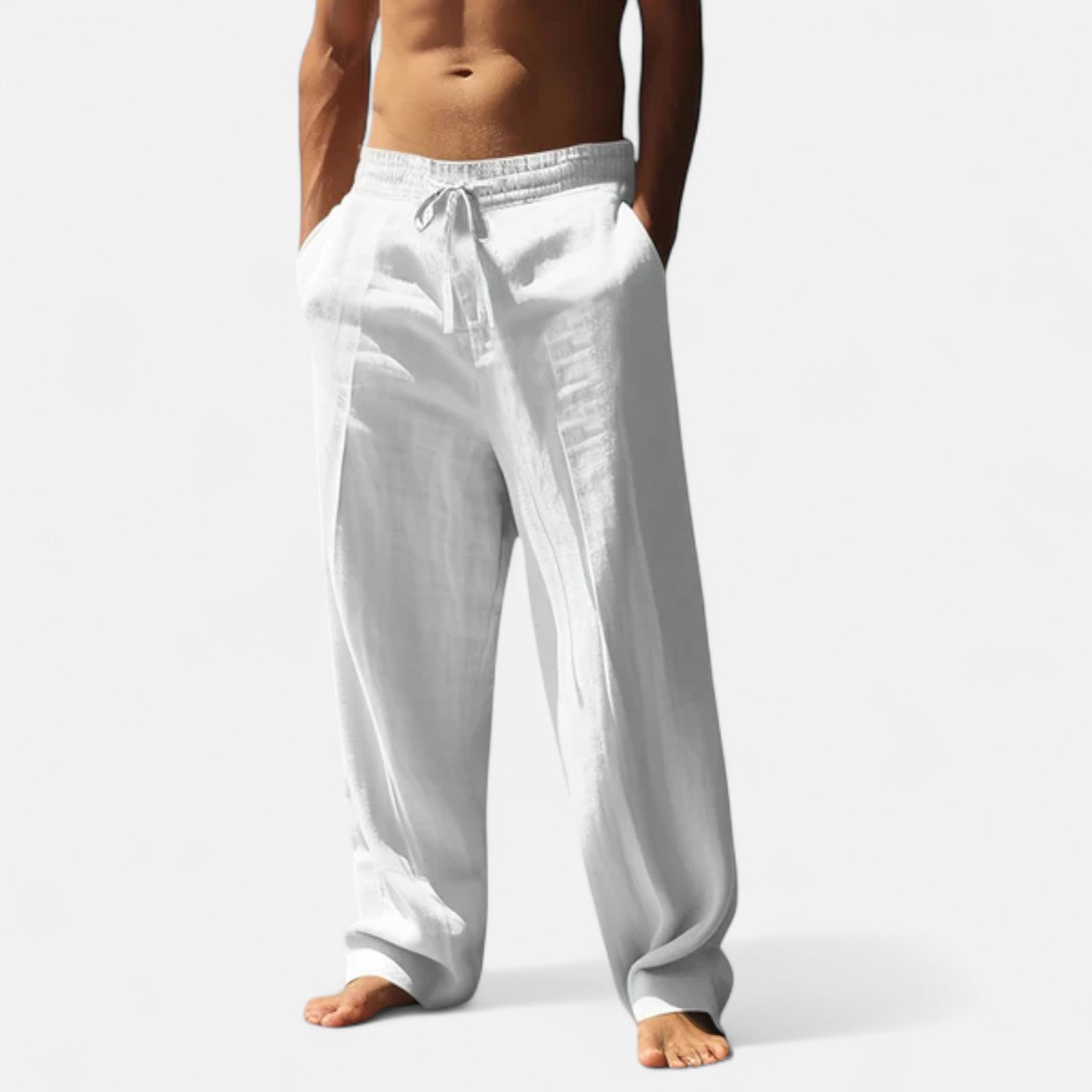 Veroux Mode | Men’s Relaxed Linen Trousers