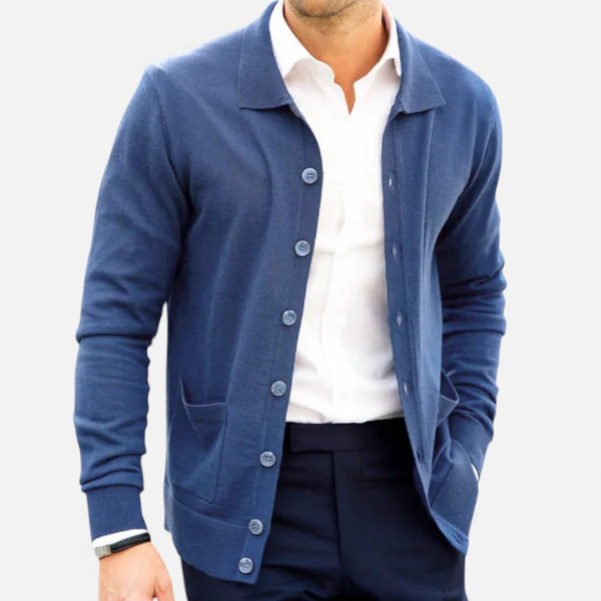 Veroux Mode | Men’s Polo Cardigan – Morley Edition