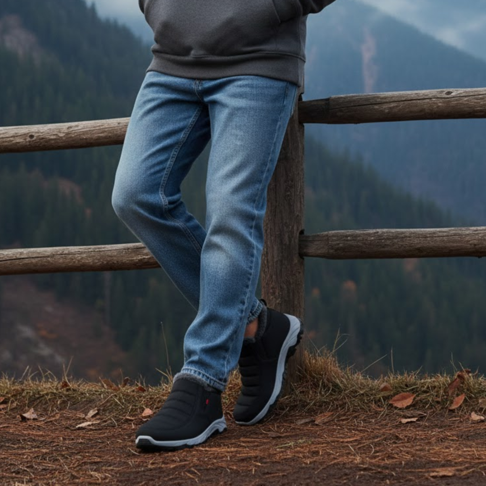 Women's Fleece Lined Snow Boots Winter Warm Waterproof Slip On Ankle Boots Thermal