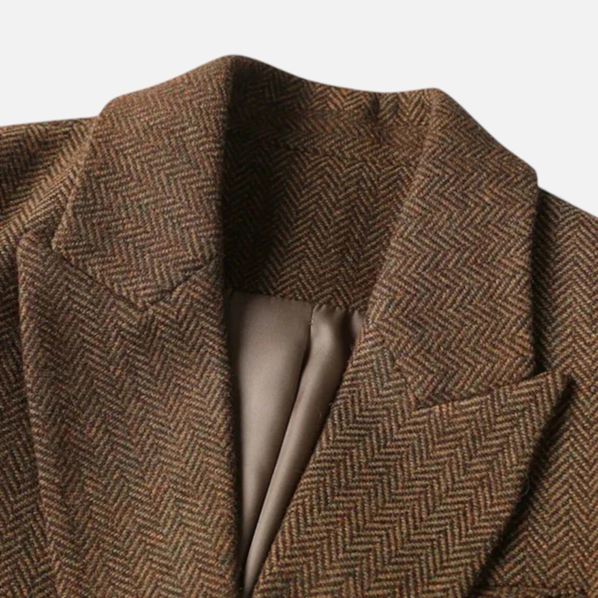 Veroux Mode | Women’s Double-Breasted Tweed Coat – Annabelle Elegance