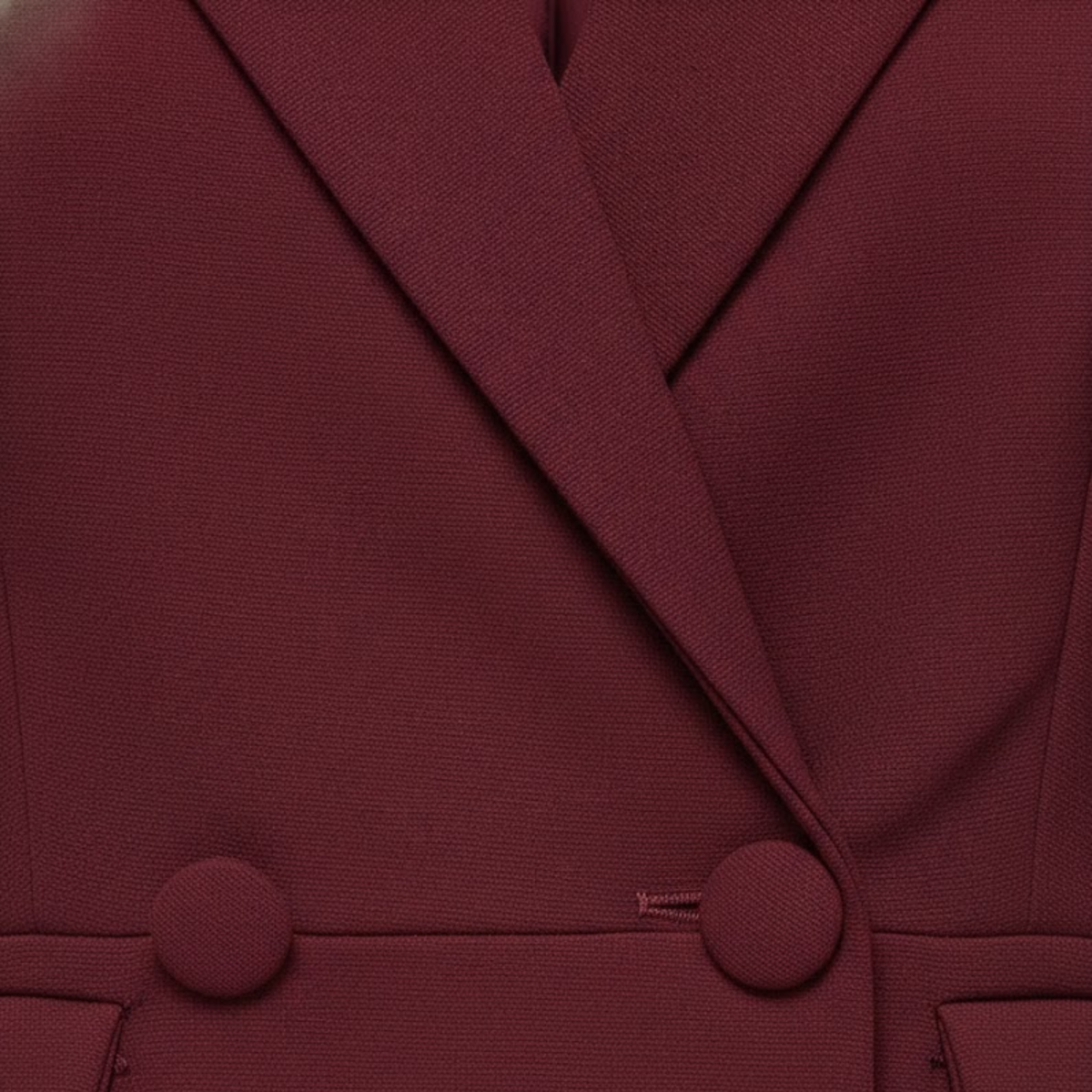 Women's Blazer Dress Knee-Length Pencil Silhouette with Lapel Collar and Buttons