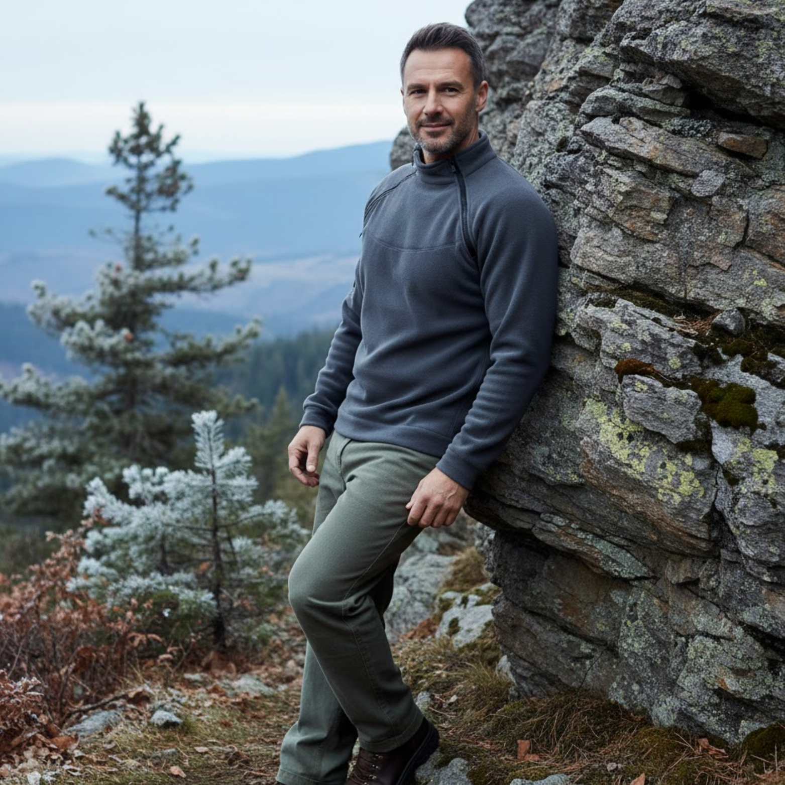 Mens Tactical Outdoor Polar Fleece Jacket Hunting Clothes Warm Zipper Pullover