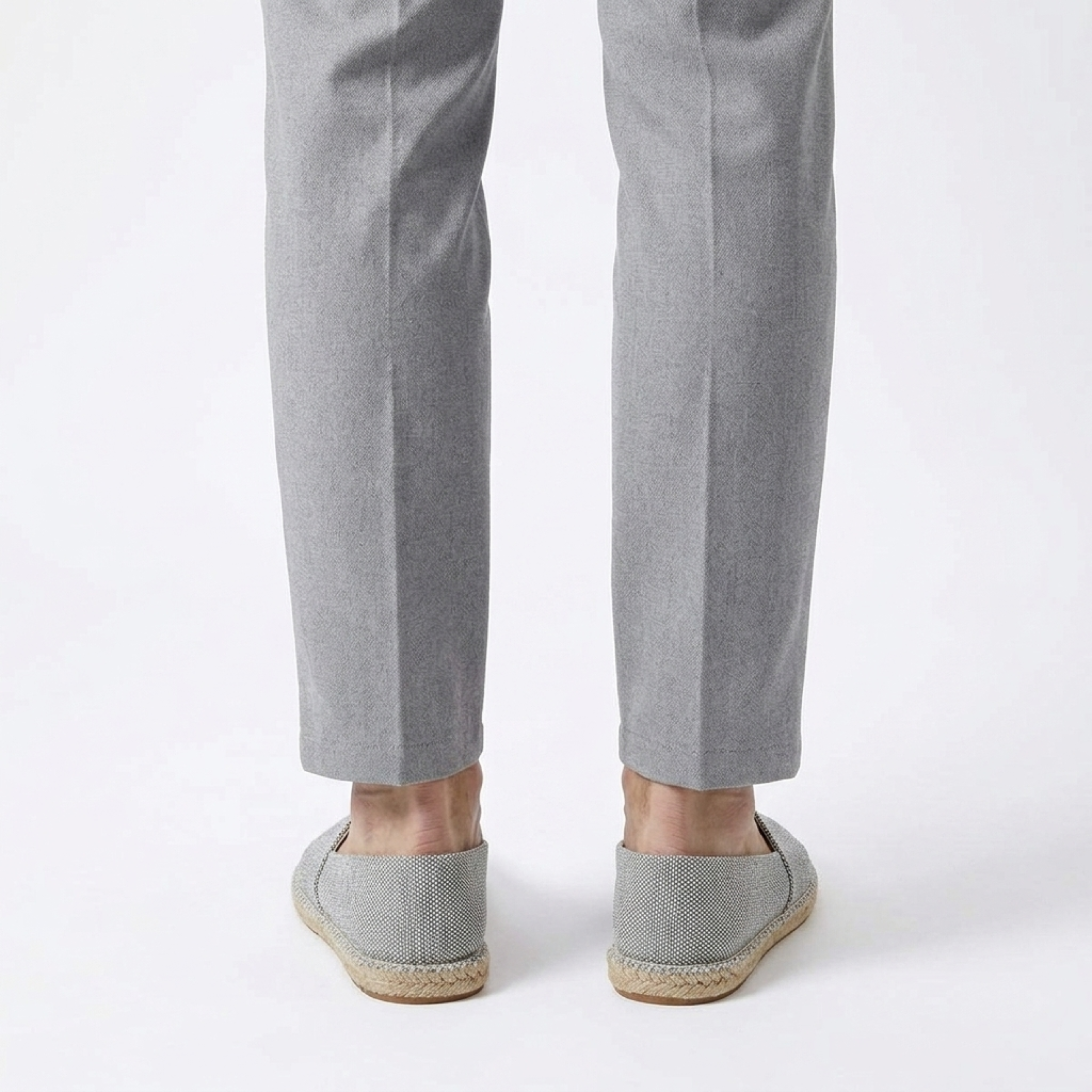 Men's linen espadrilles — canvas slip-on loafers — beach vacation