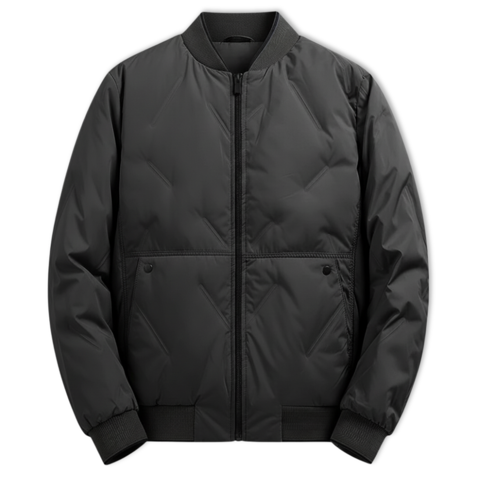 Men Thickened Fleece Lined Slim Fit Cotton Jacket