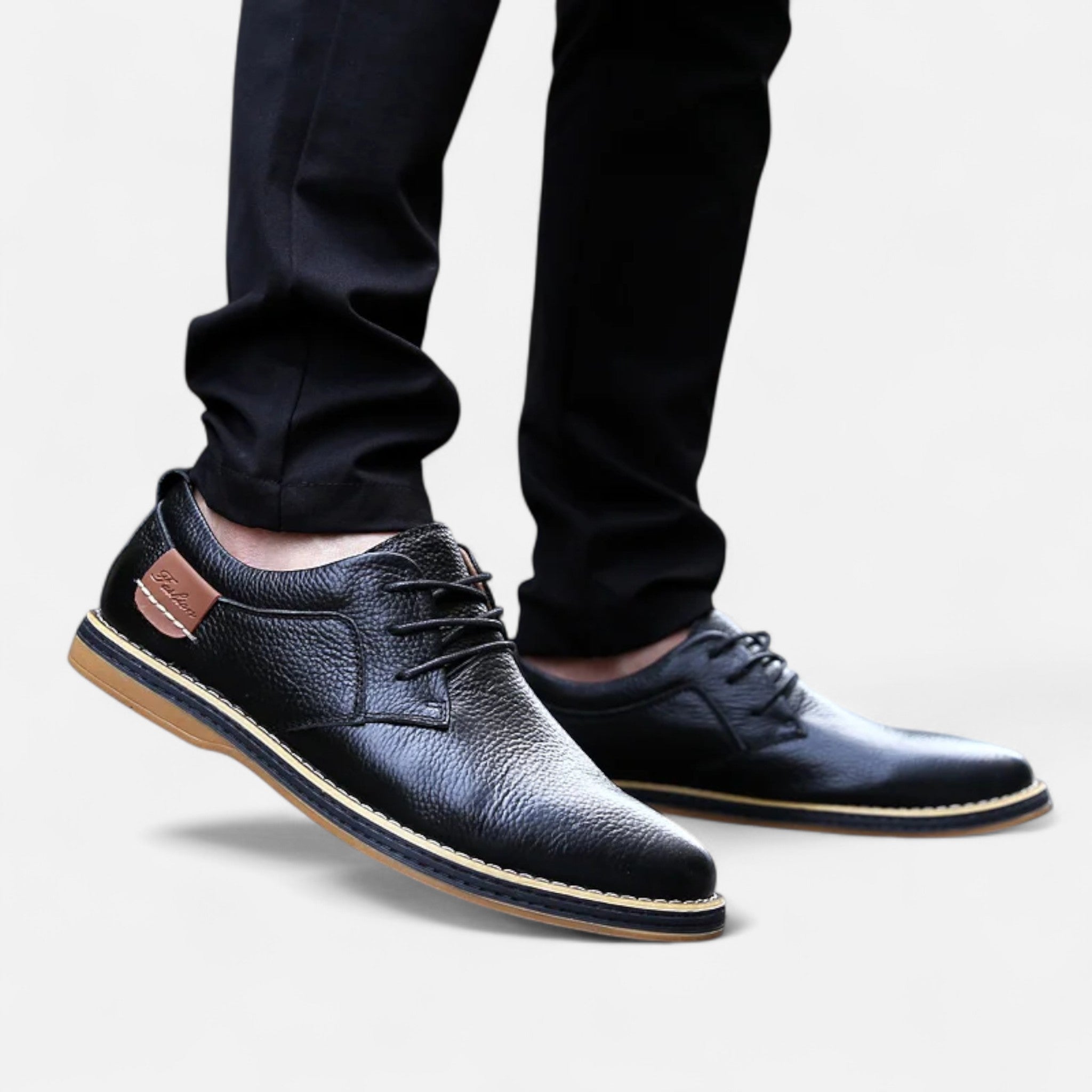 Veroux Mode | Men’s Classic Leather Oxfords