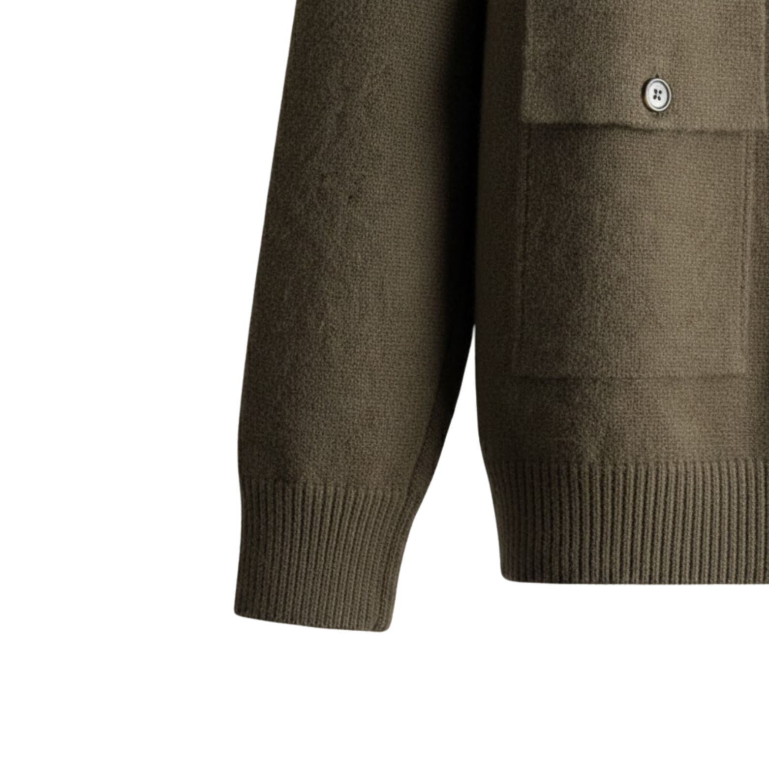 Men's 100% Cashmere POLO Collar Knitted Cardigan