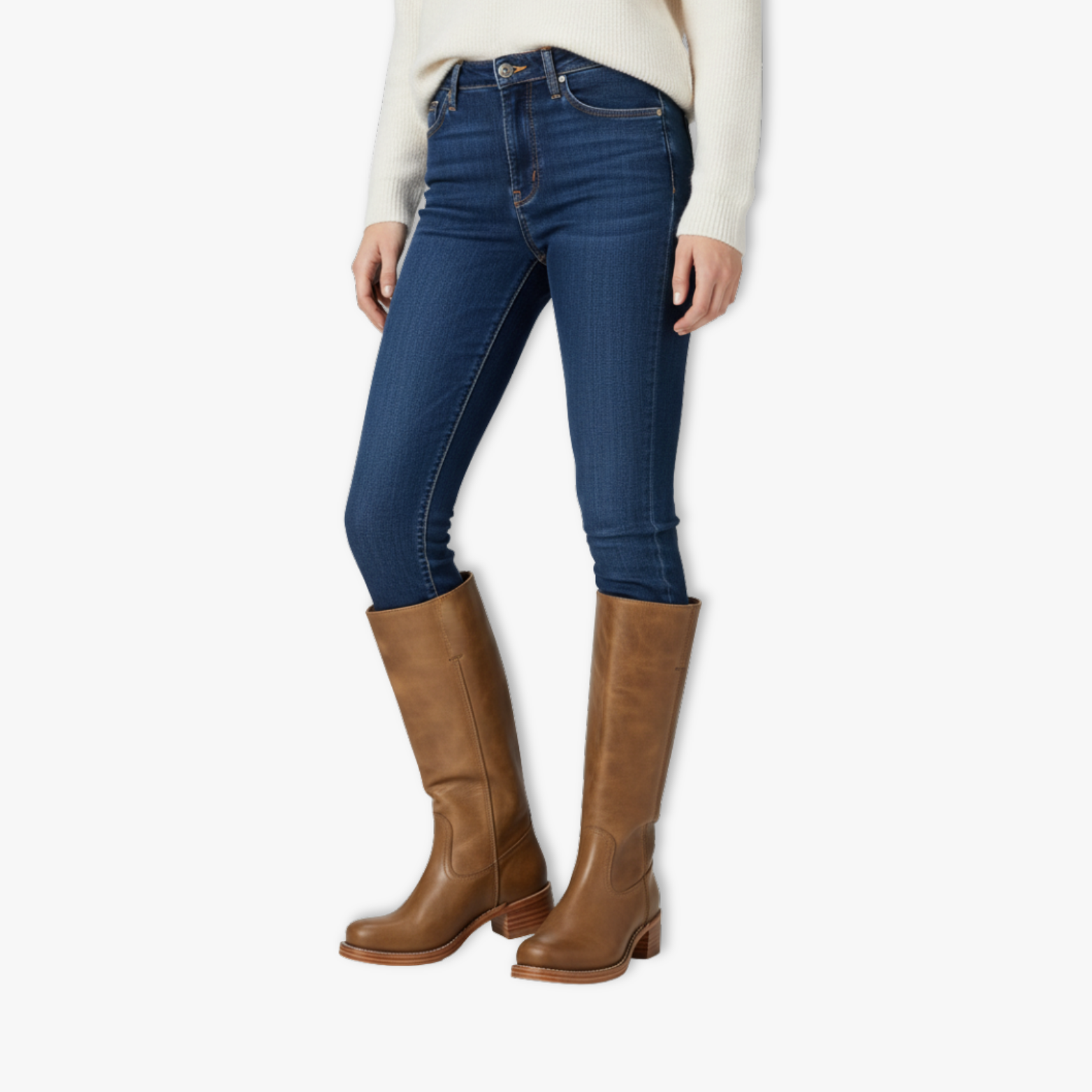 Women's Rubber Thigh High Heels Boots Over-the-Knee Fashion