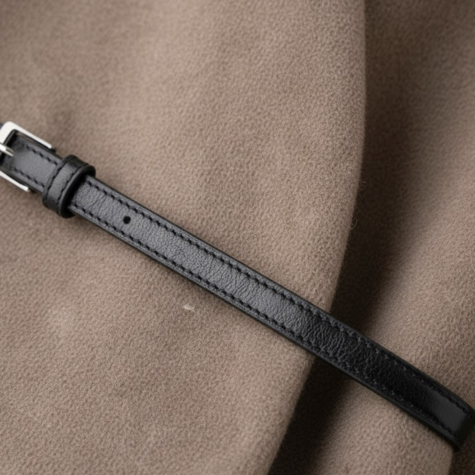 Women's V-Neck Wrap Jacket with Waist Belt Long Sleeve Soft Elegant Outerwear Coat