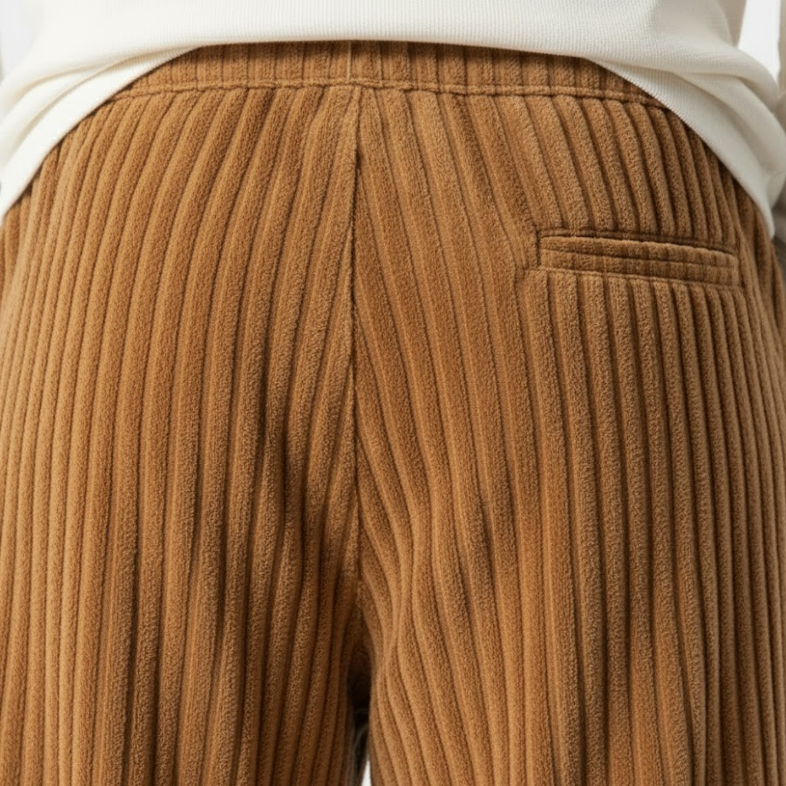 Men's Corduroy Wide Leg Drapey Harlan Casual Pants