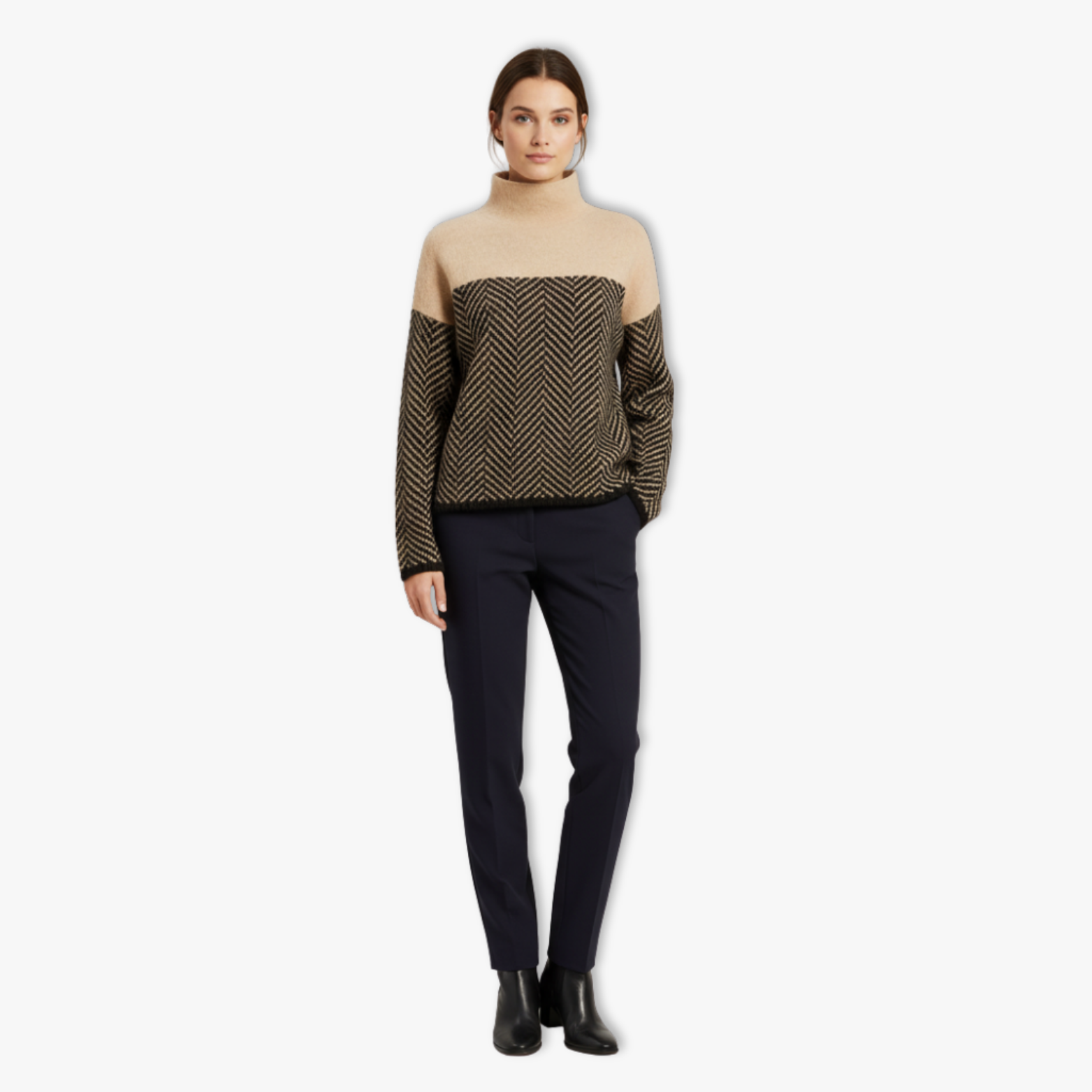 High Collar Women's Base Shirt Thickened Knitwear Innerwear