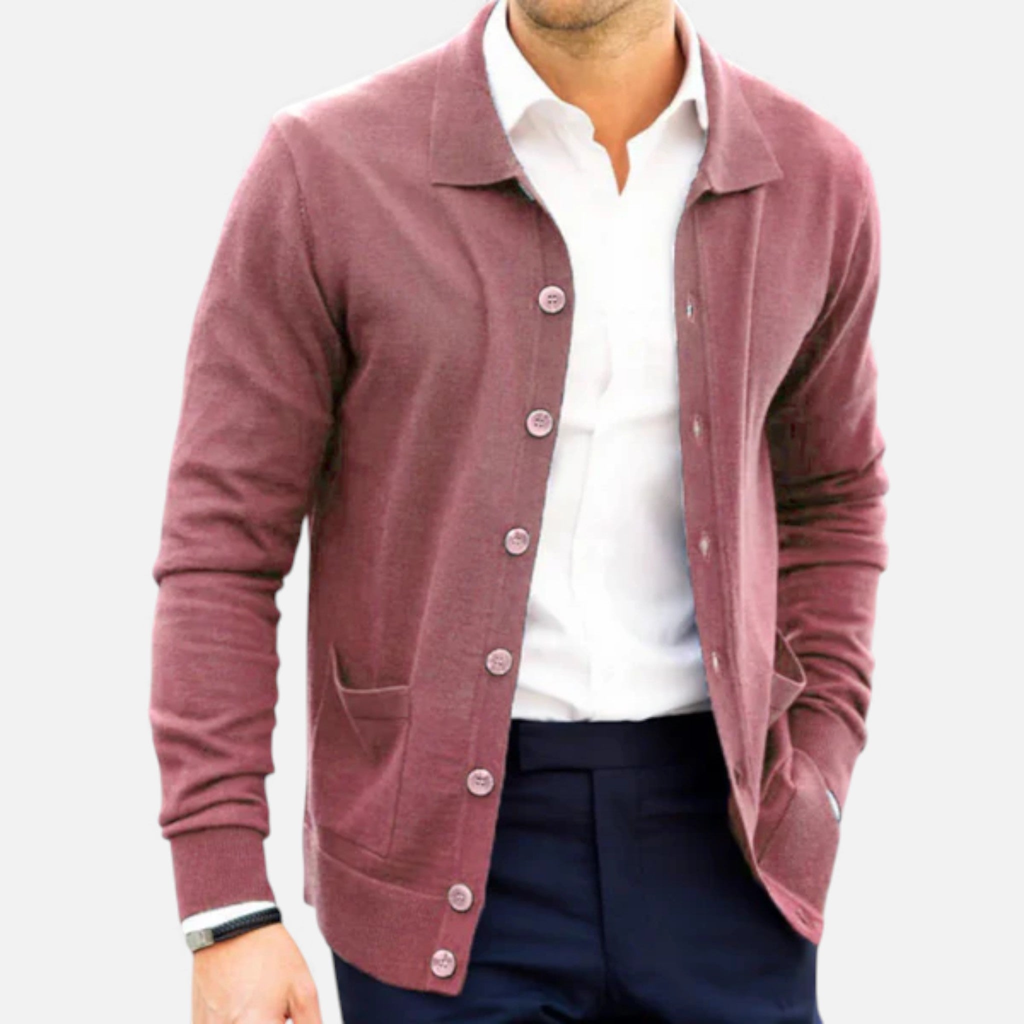 Veroux Mode | Men’s Polo Cardigan – Morley Edition