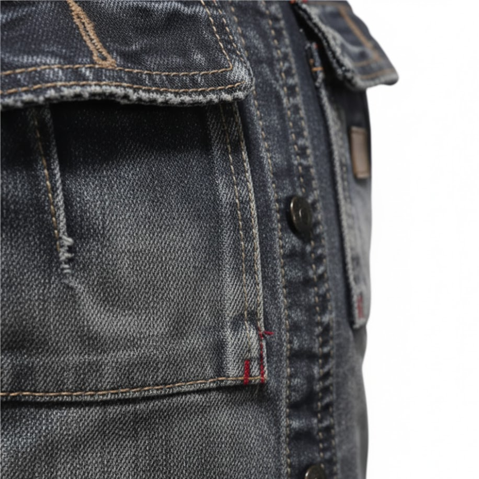 Vintage Denim Jacket with Zip Stand Up Cotton Slim Fit Denim Coat