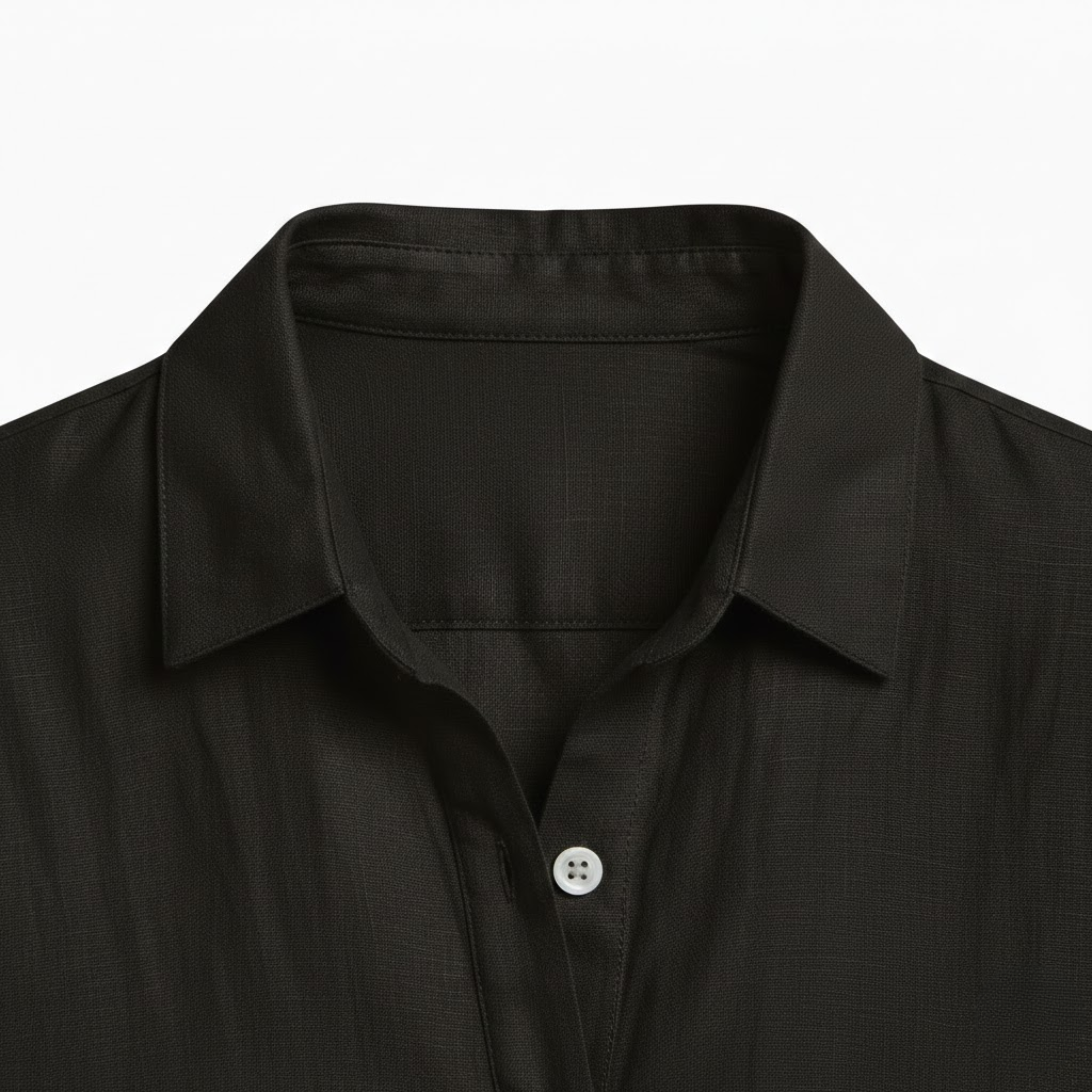 Women's Cotton Linen T-Shirt Half Sleeve Turn-Down Collar Loose Fit Casual Tee Top