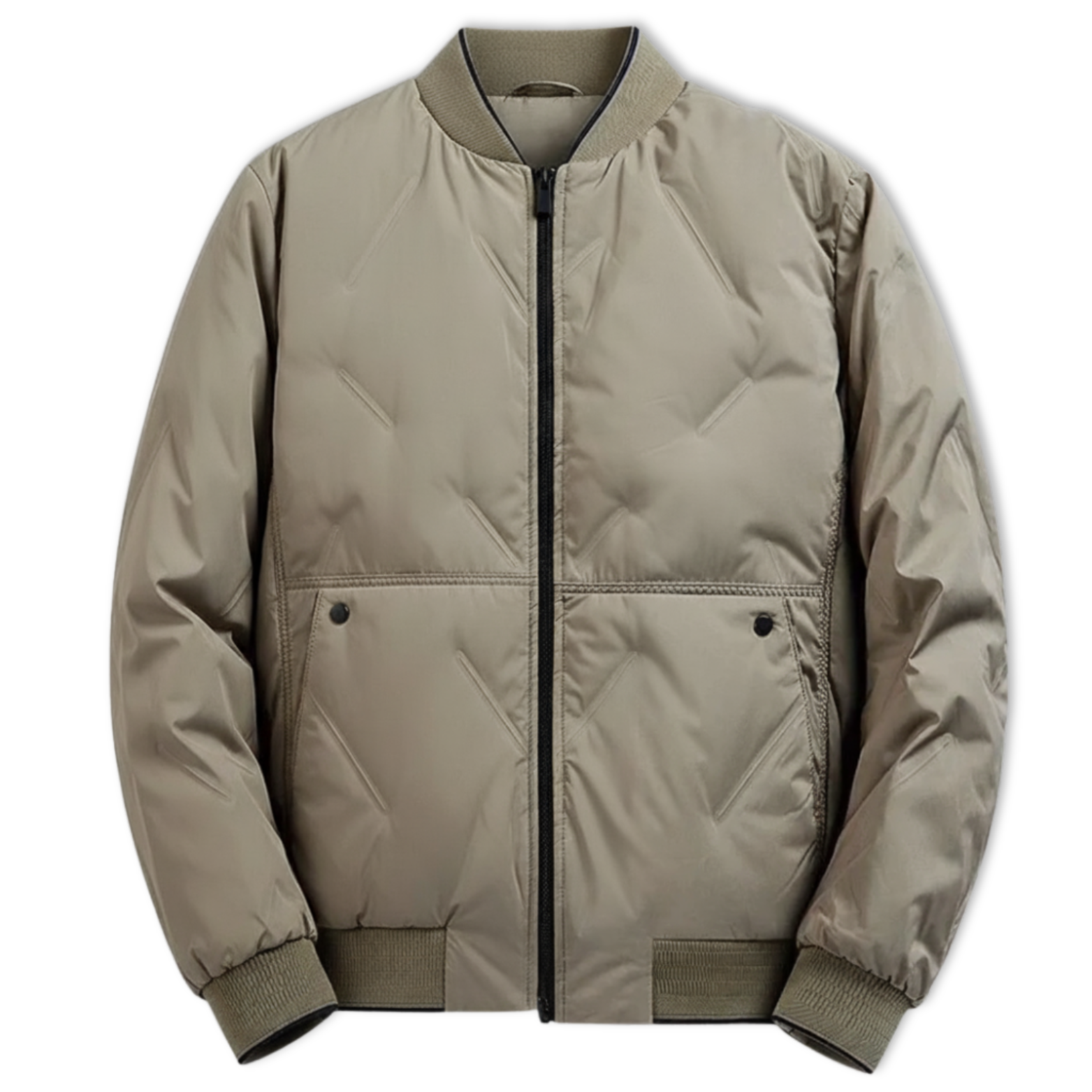 Men Thickened Fleece Lined Slim Fit Cotton Jacket