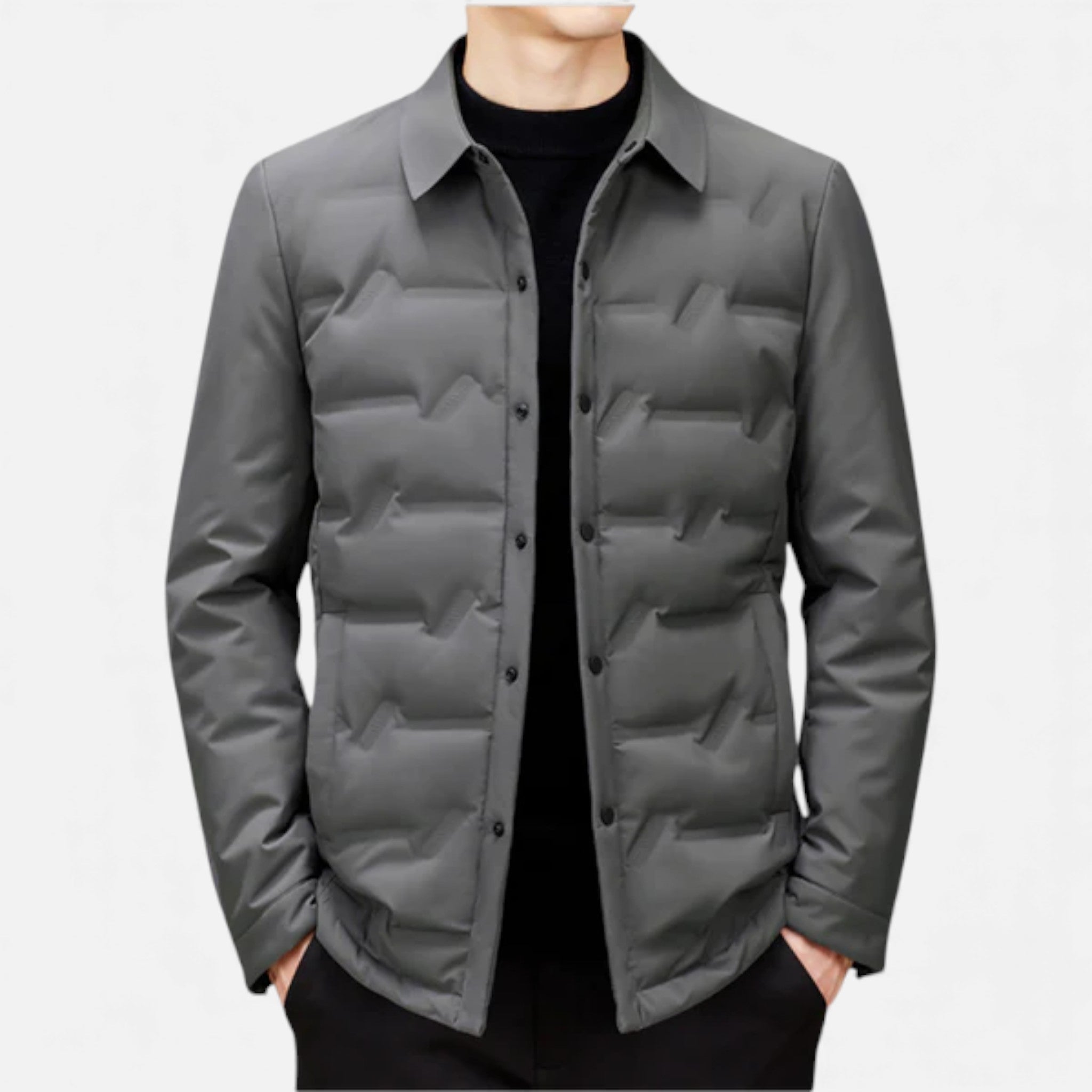 Veroux Mode | Men’s Quilted Puffer Jacket – Lucian Edition