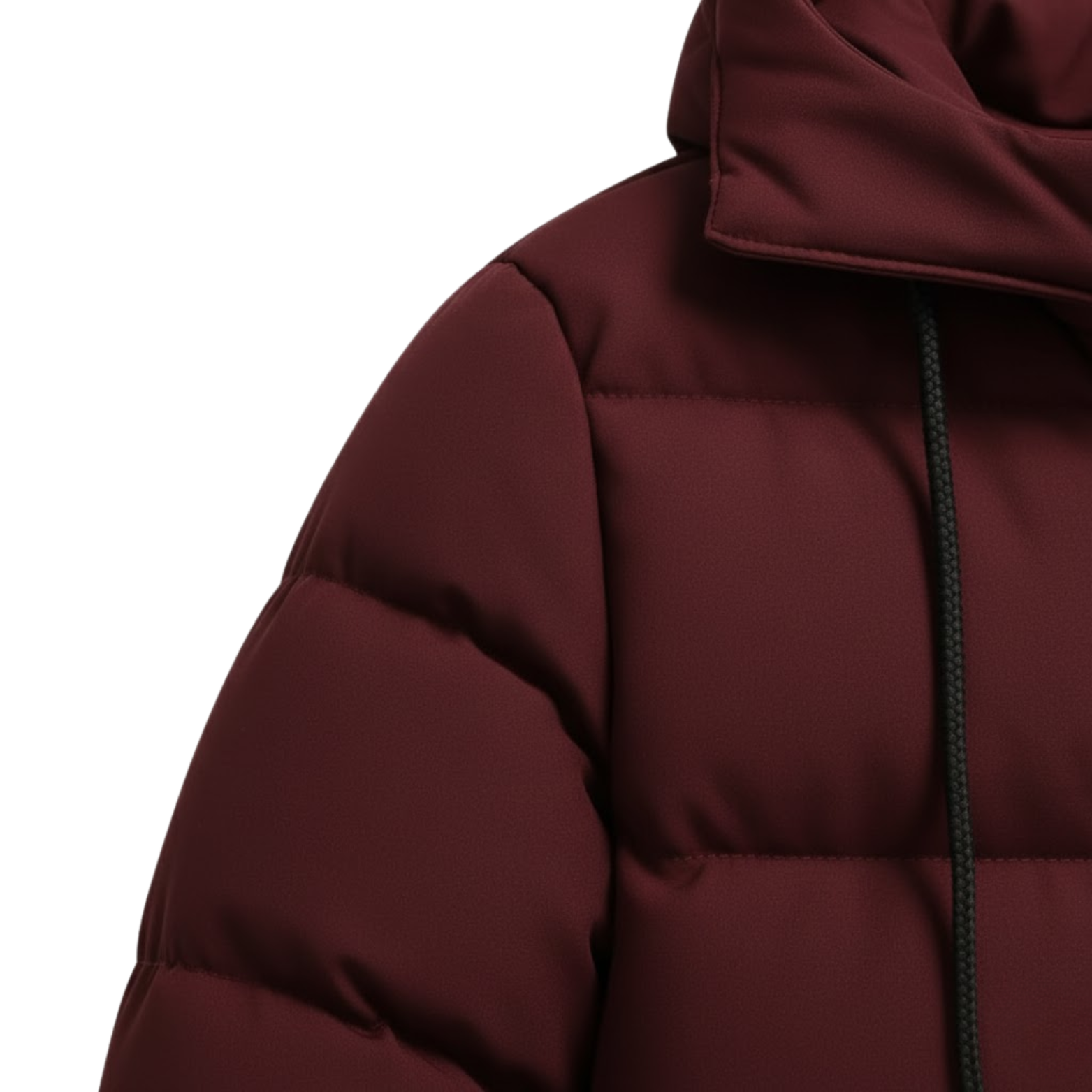 Men's Fleece Lined Puffer Jacket Cotton Filled Winter Warm Hooded Outerwear