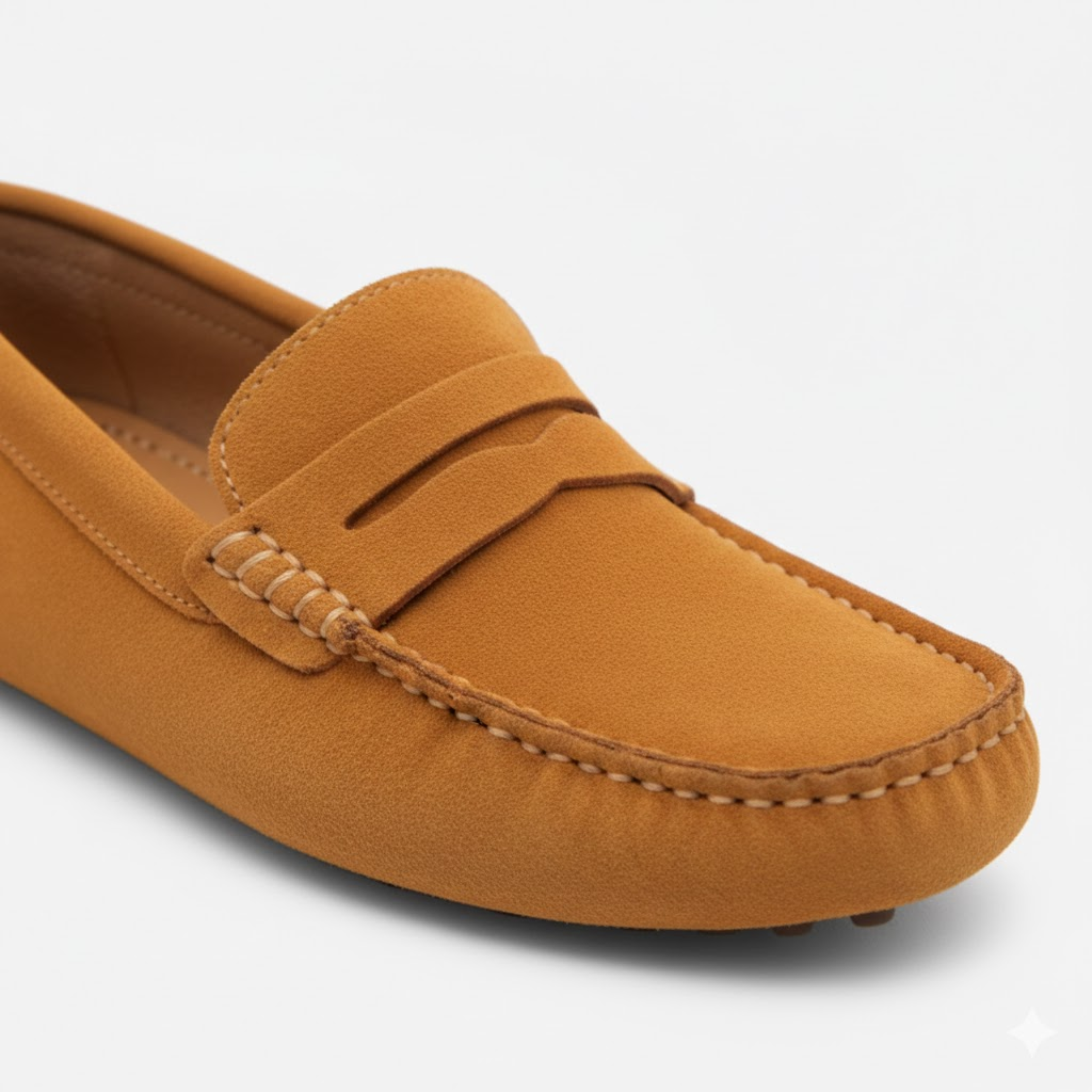 Men's Genuine Suede Leather Loafers Slip-On Driving Shoes Flat Moccasins