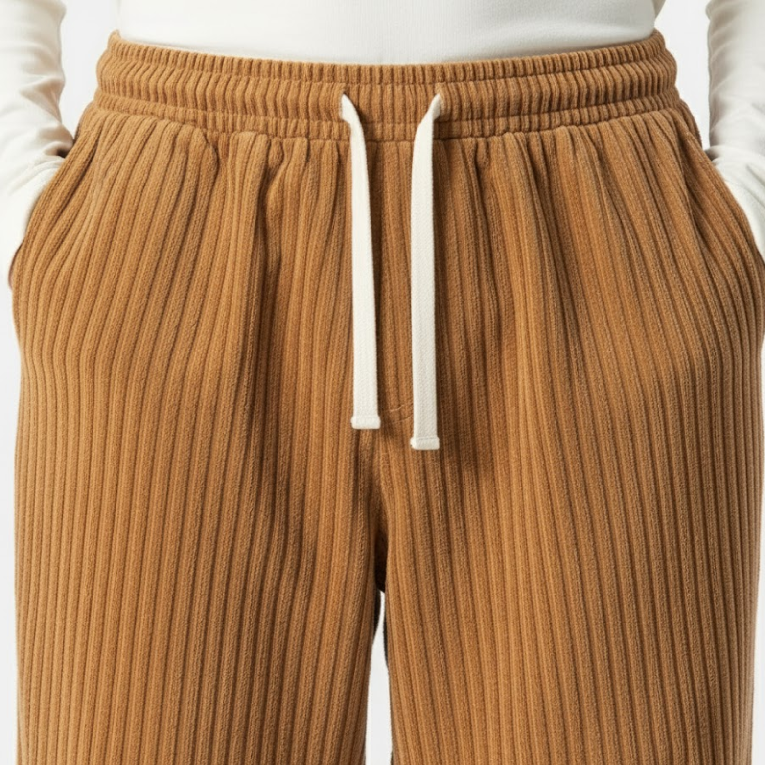 Men's Corduroy Wide Leg Drapey Harlan Casual Pants