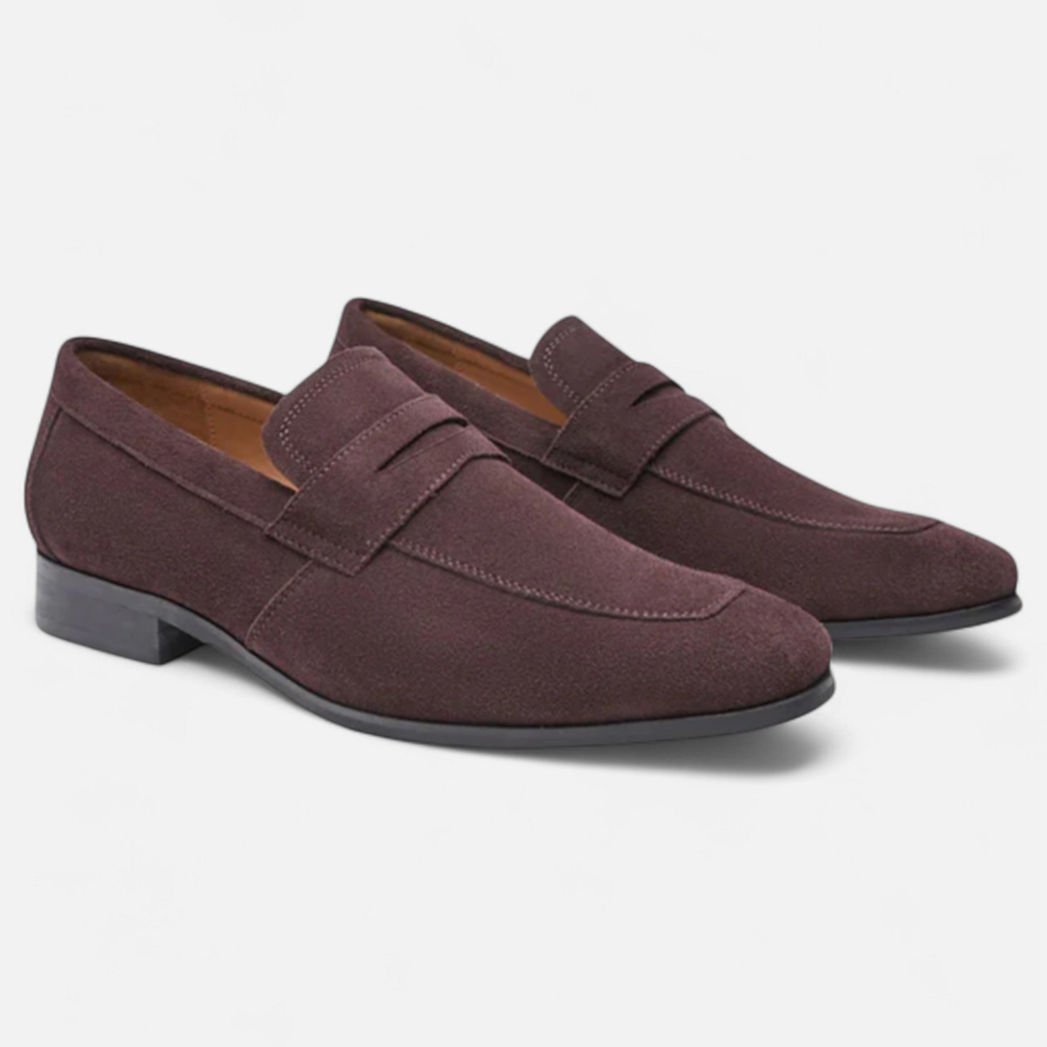Veroux Mode | Men’s Suede Penny Loafers – Iconic Elegance, Timeless British Craft