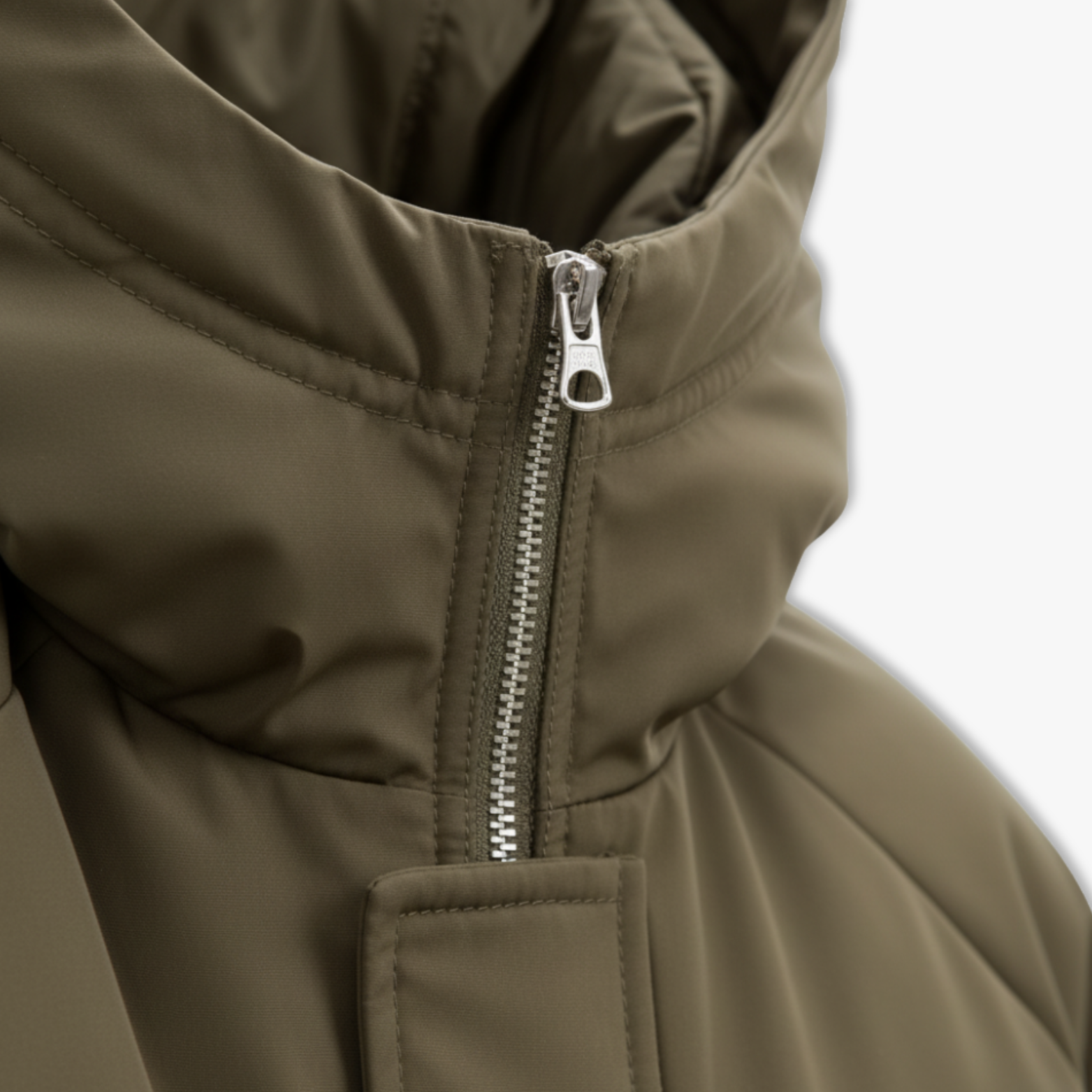 Trendy Men's Hooded Mid-Length Windbreaker Winter Korean Style