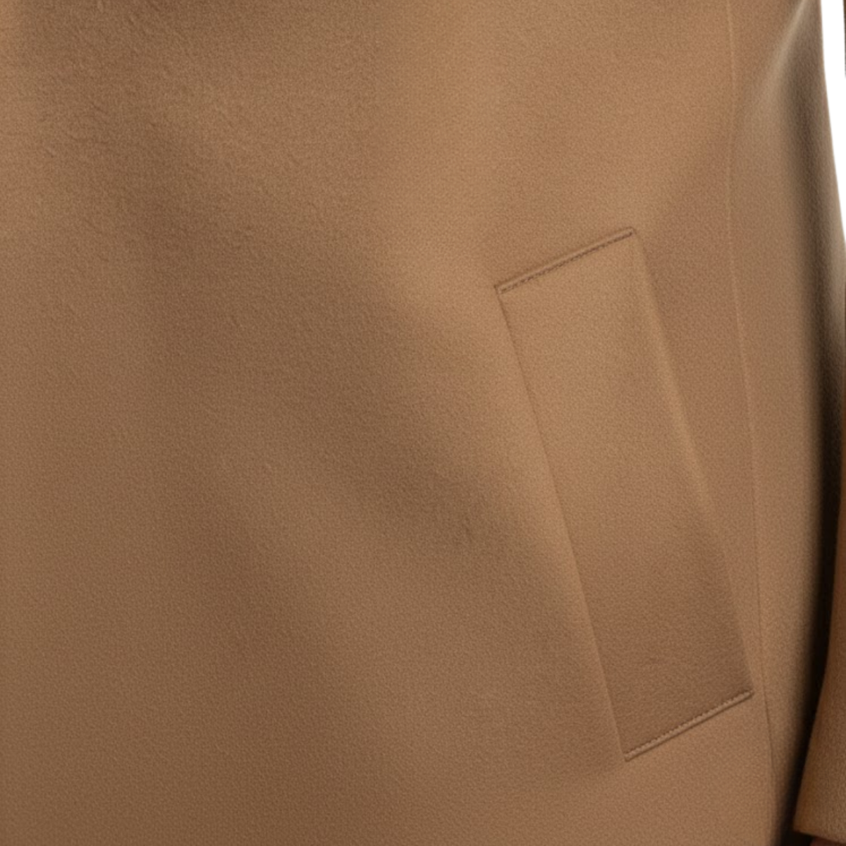 Long Cotton Coat Wool Blend Pure Color Slim Windbreaker Jacket