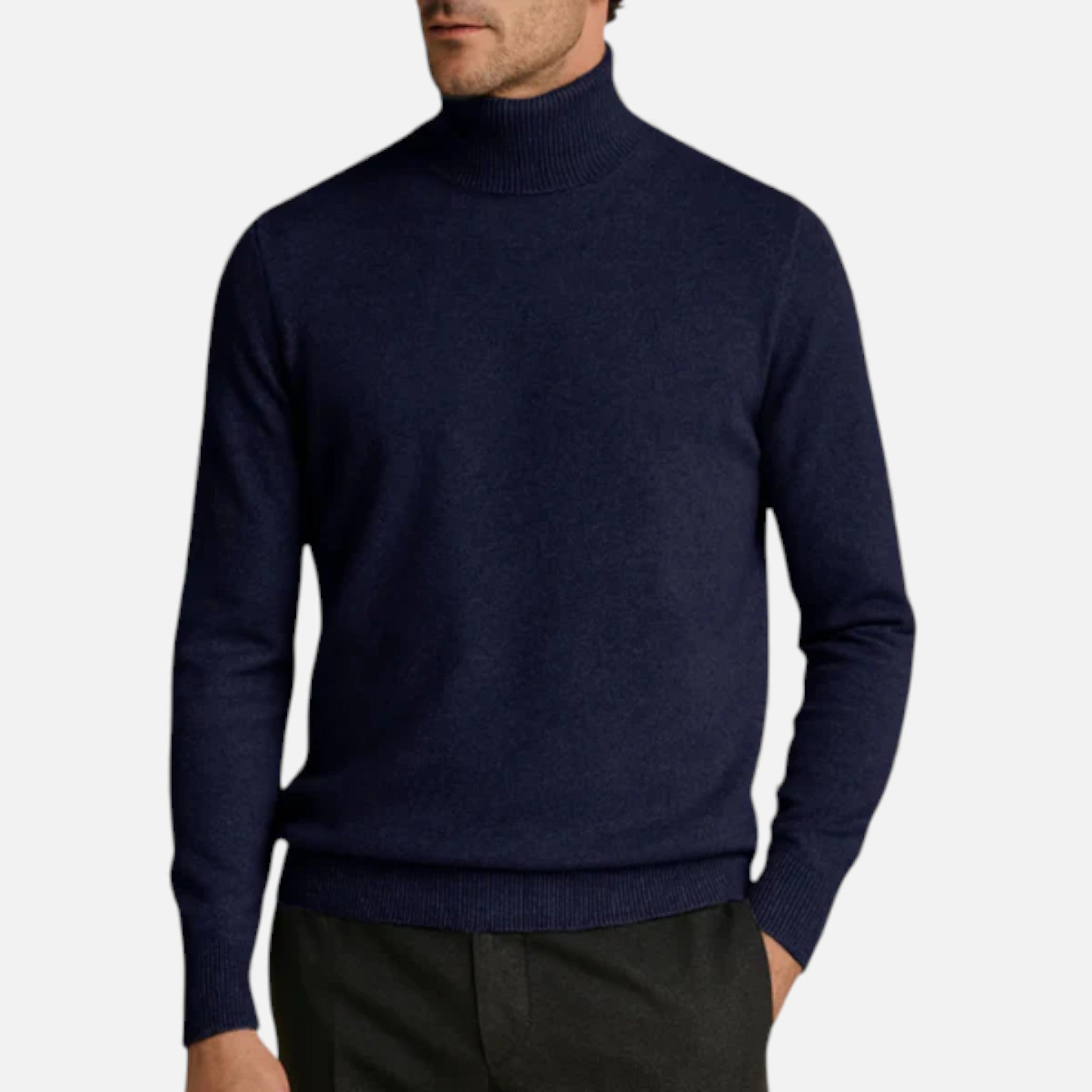 Veroux Mode | Men’s Ribbed Turtleneck Jumper – Sinclair Edition